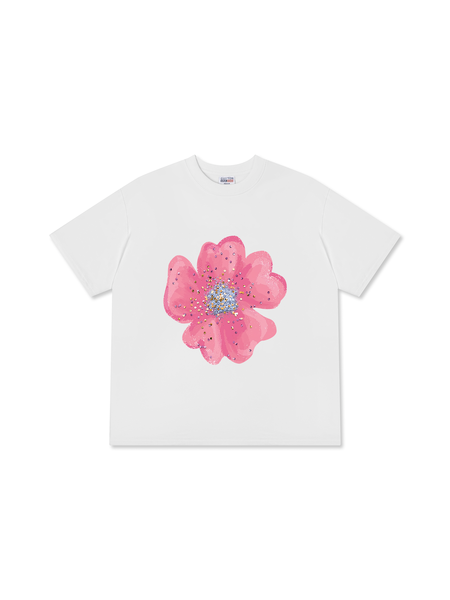 Áo Thun Relaxed Fit Tropical Blink Flower