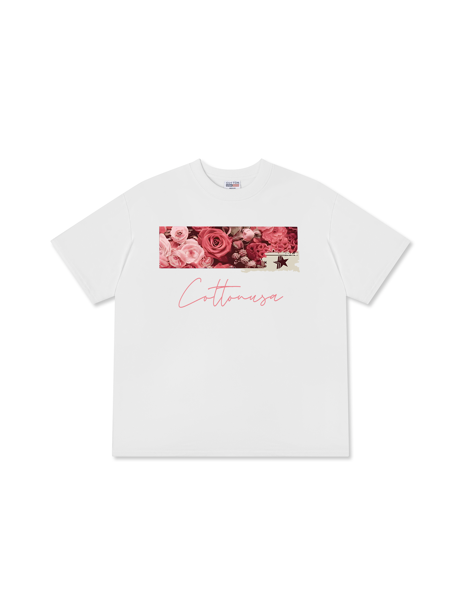 Áo Thun Relaxed Fit Floral Cotton Usa