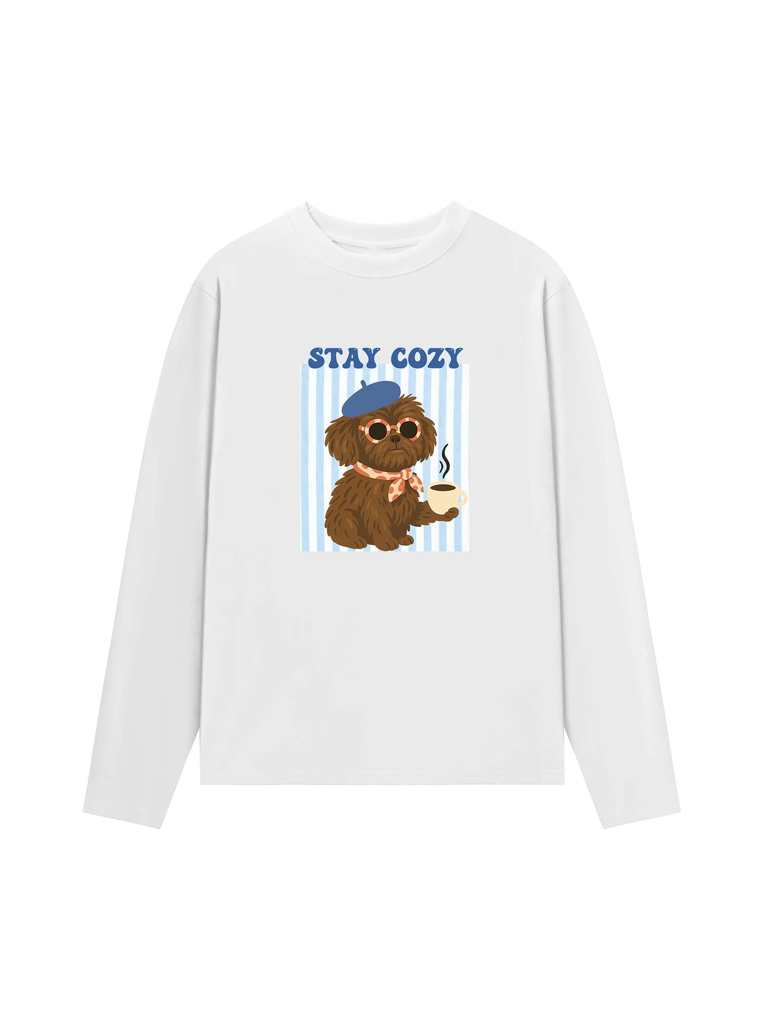 Áo Thun Dài Tay Stay Cozy Cute Puppy