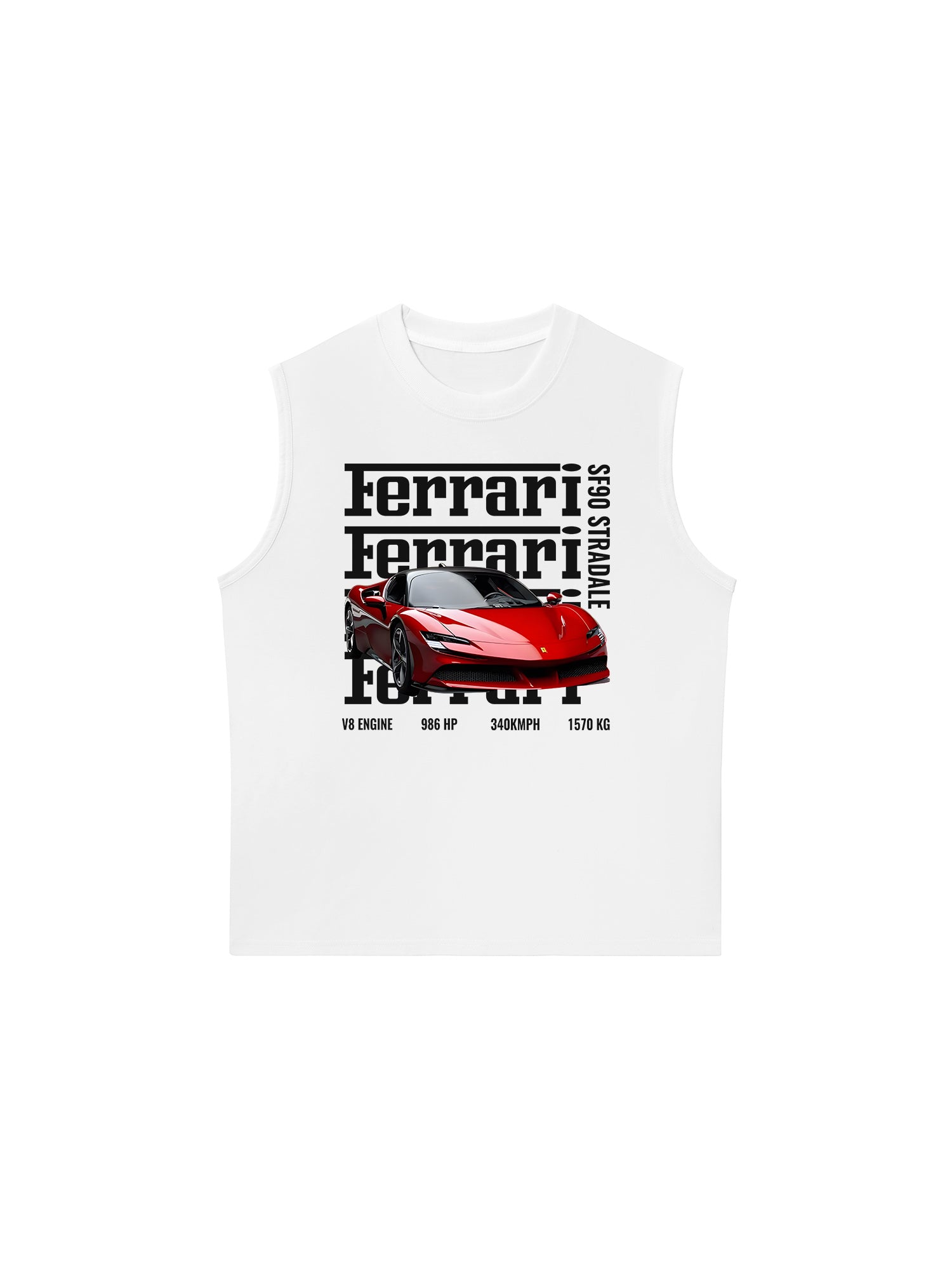 Áo Ba Lỗ Relaxed Fit Ferrari SF90 Stradale