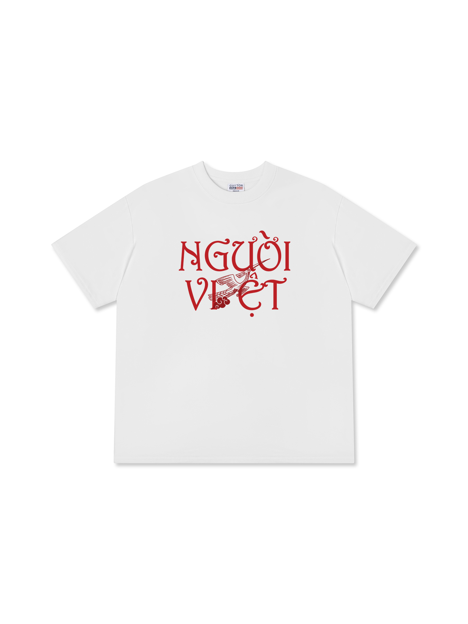Áo Thun Relaxed Fit Việt Nam Người Việt - Máu Đỏ Da Vàng