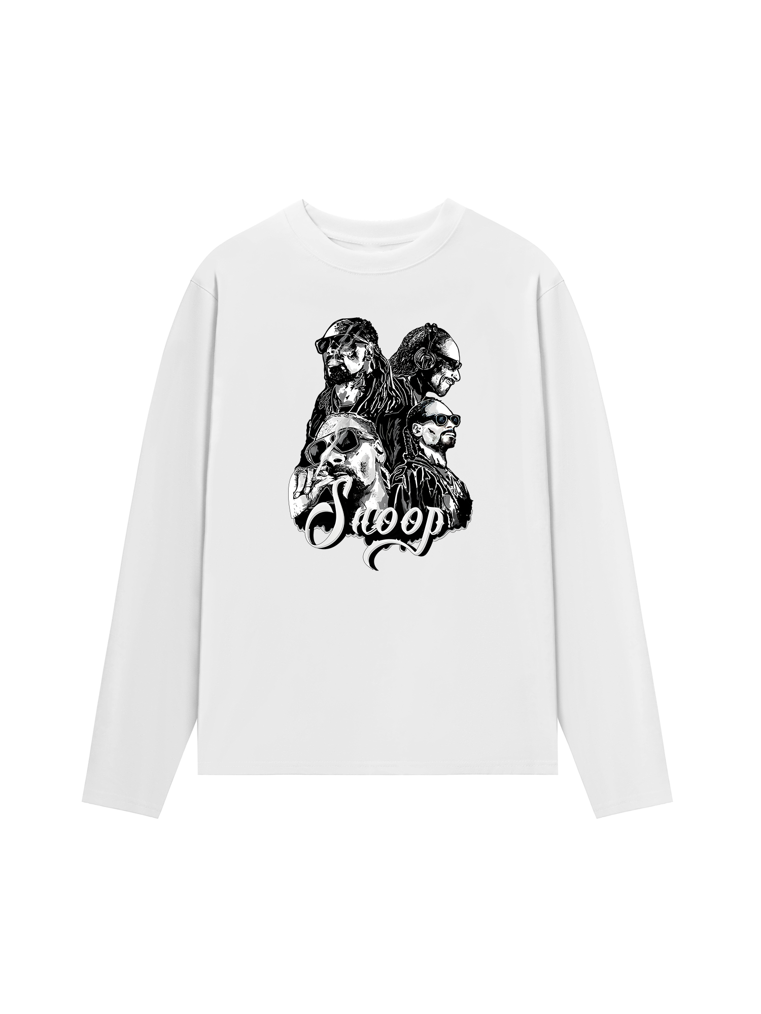 Áo Thun Dài Tay Rapper Snoop Dog Graphic