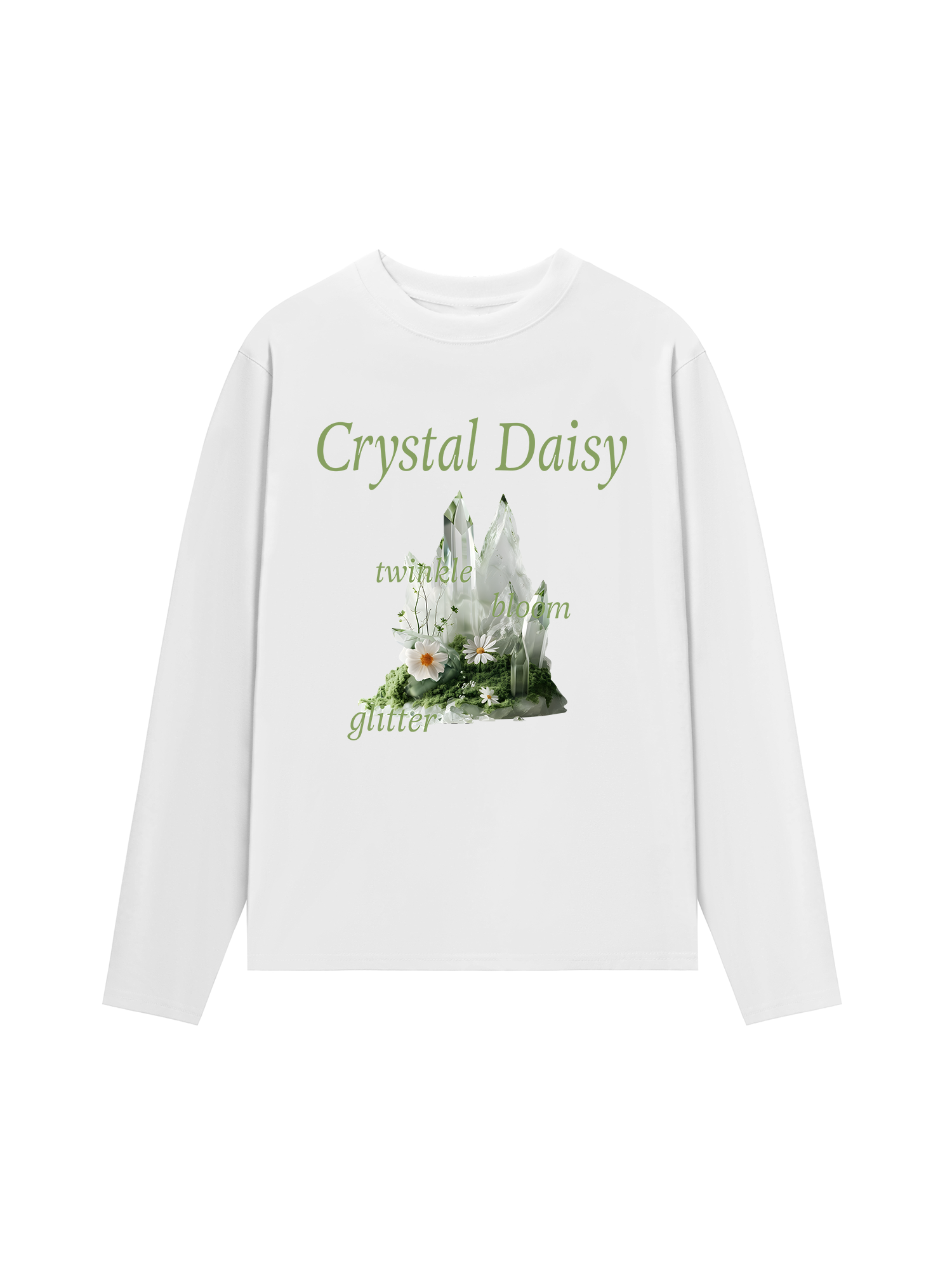Áo Thun Dài Tay Floral Crytsal Daisy