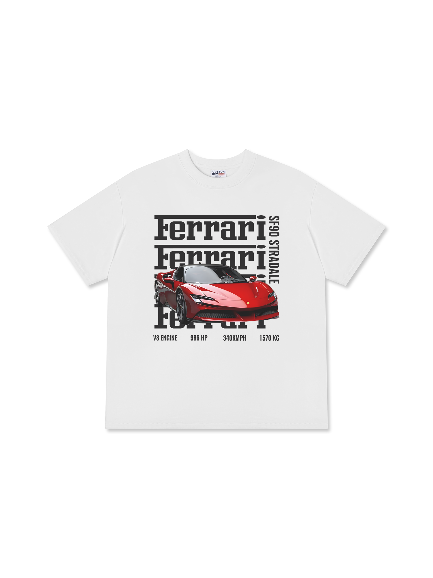 Áo Thun Relaxed Fit Ferrari SF90 Stradale