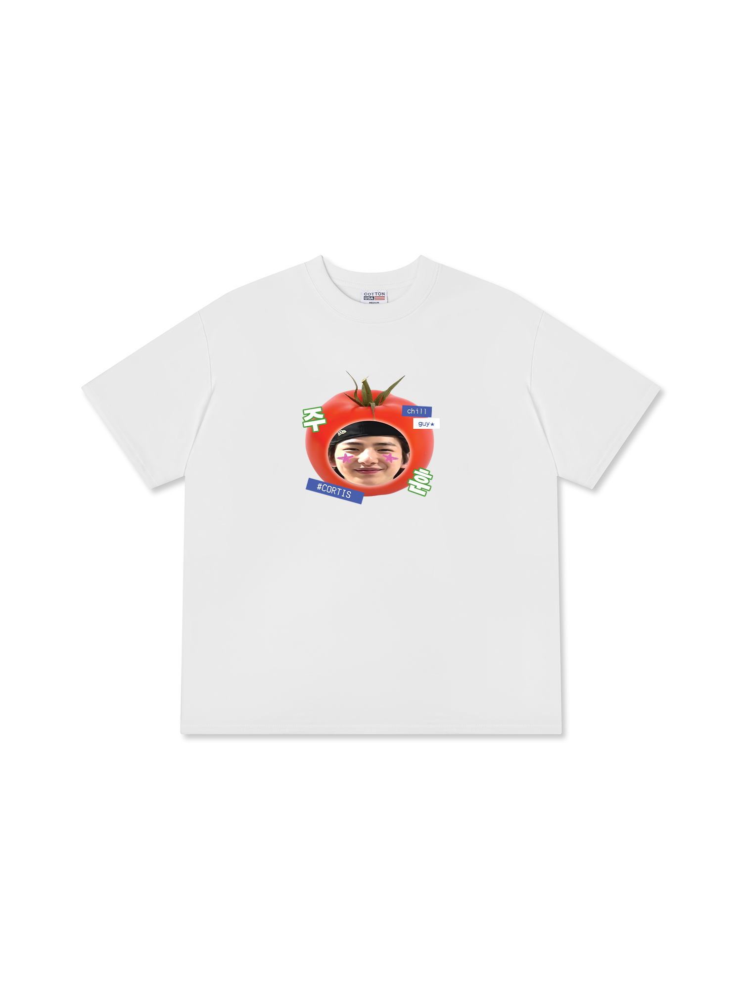 Áo Thun Relaxed Fit Idols Cortis Juhoon Tomato