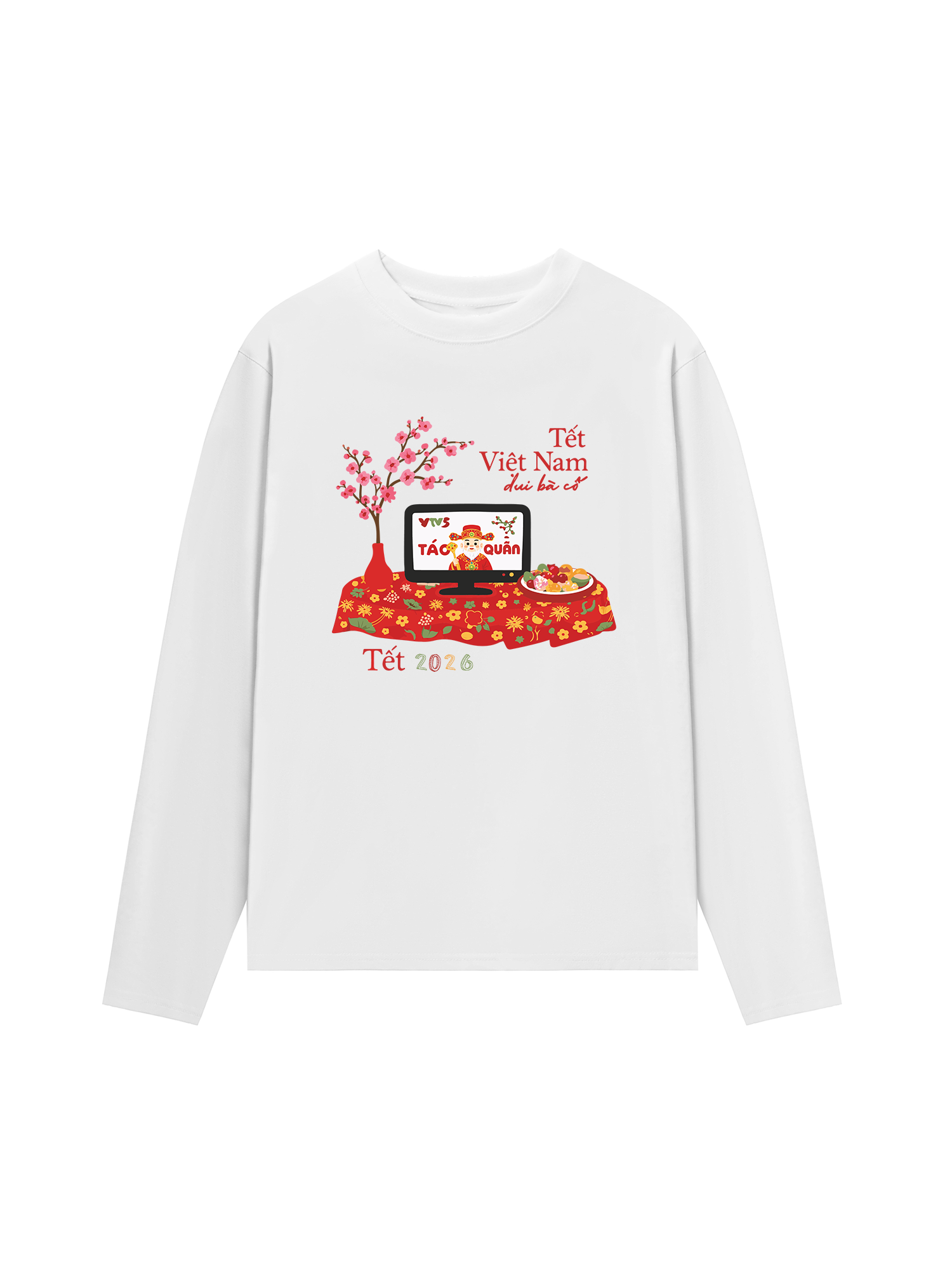Áo Thun Dài Tay Tết Việt Nam - Xem Táo Quân