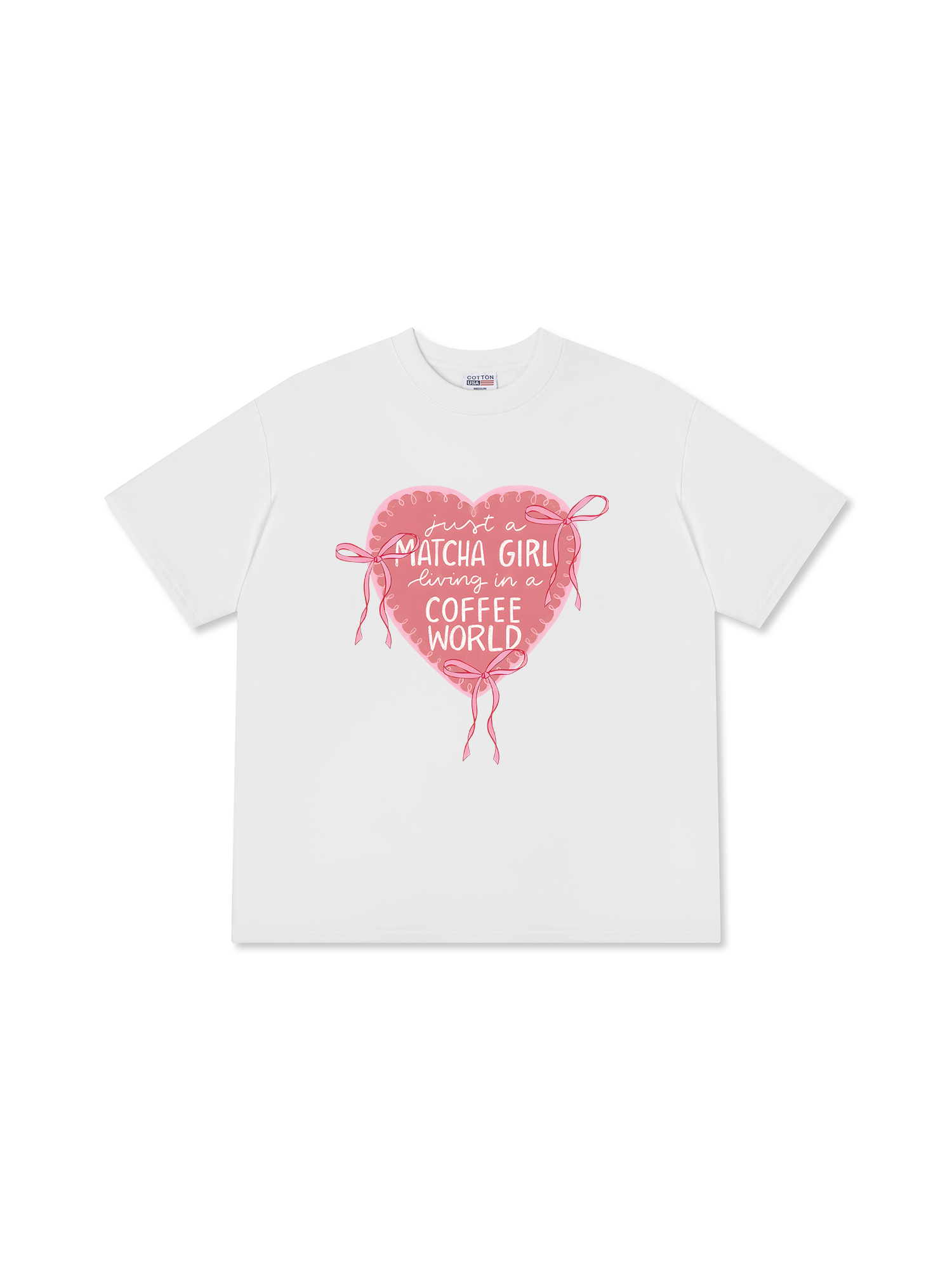 Áo Thun Relaxed Fit Daily Cup Just A Matcha Girl