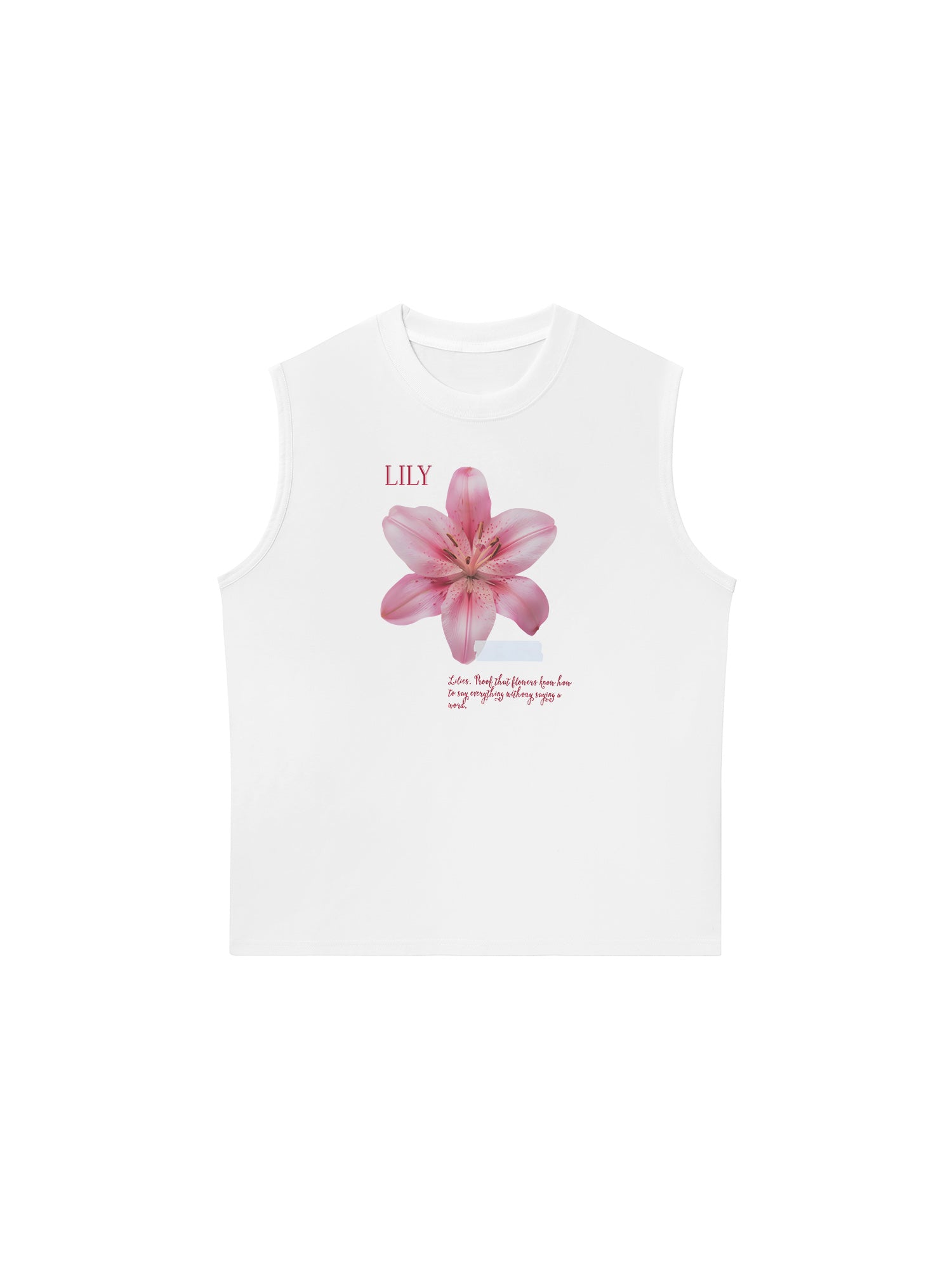 Áo Ba Lỗ Relaxed Fit Floral Lily_s language