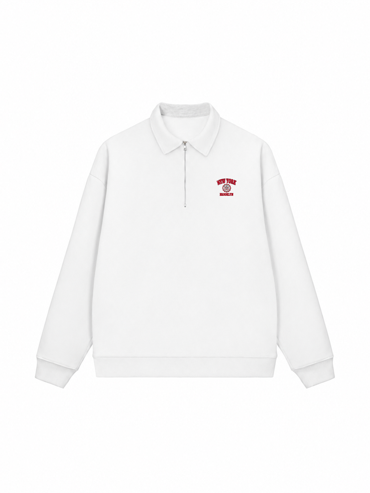 Áo Sweater Polo Nỉ Hai Da New York Brooklyn