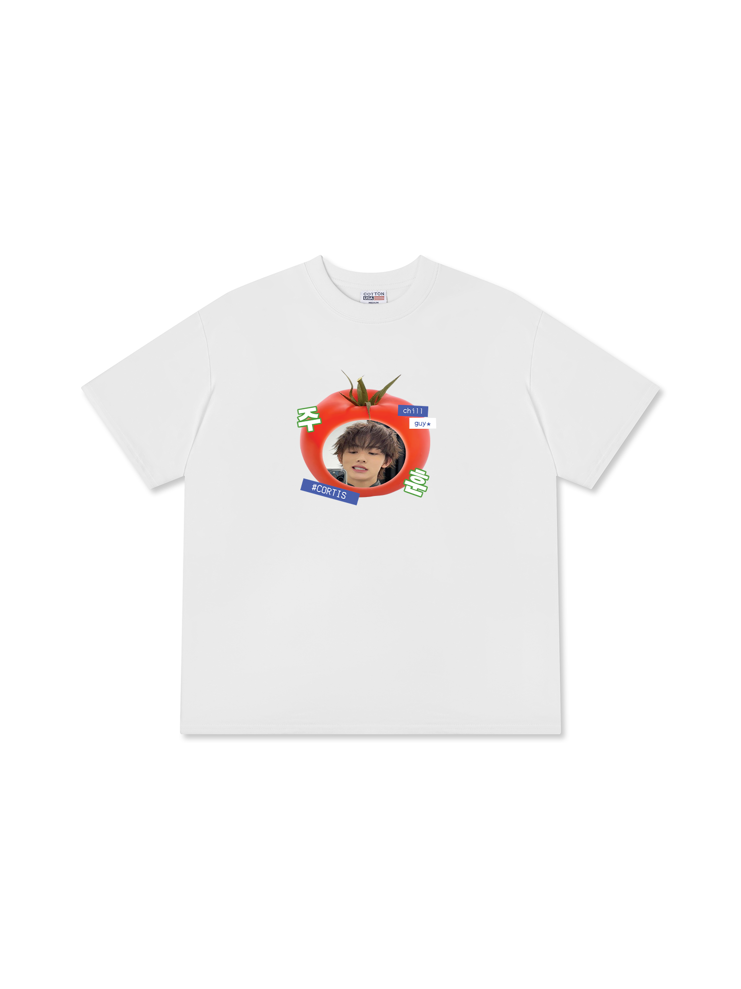 Áo Thun Relaxed Fit Idols Cortis Seonghyeon Tomato
