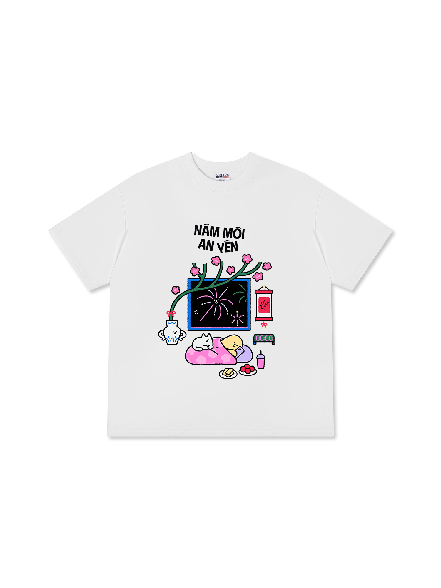Áo Thun Relaxed Fit Năm Mới An Yên