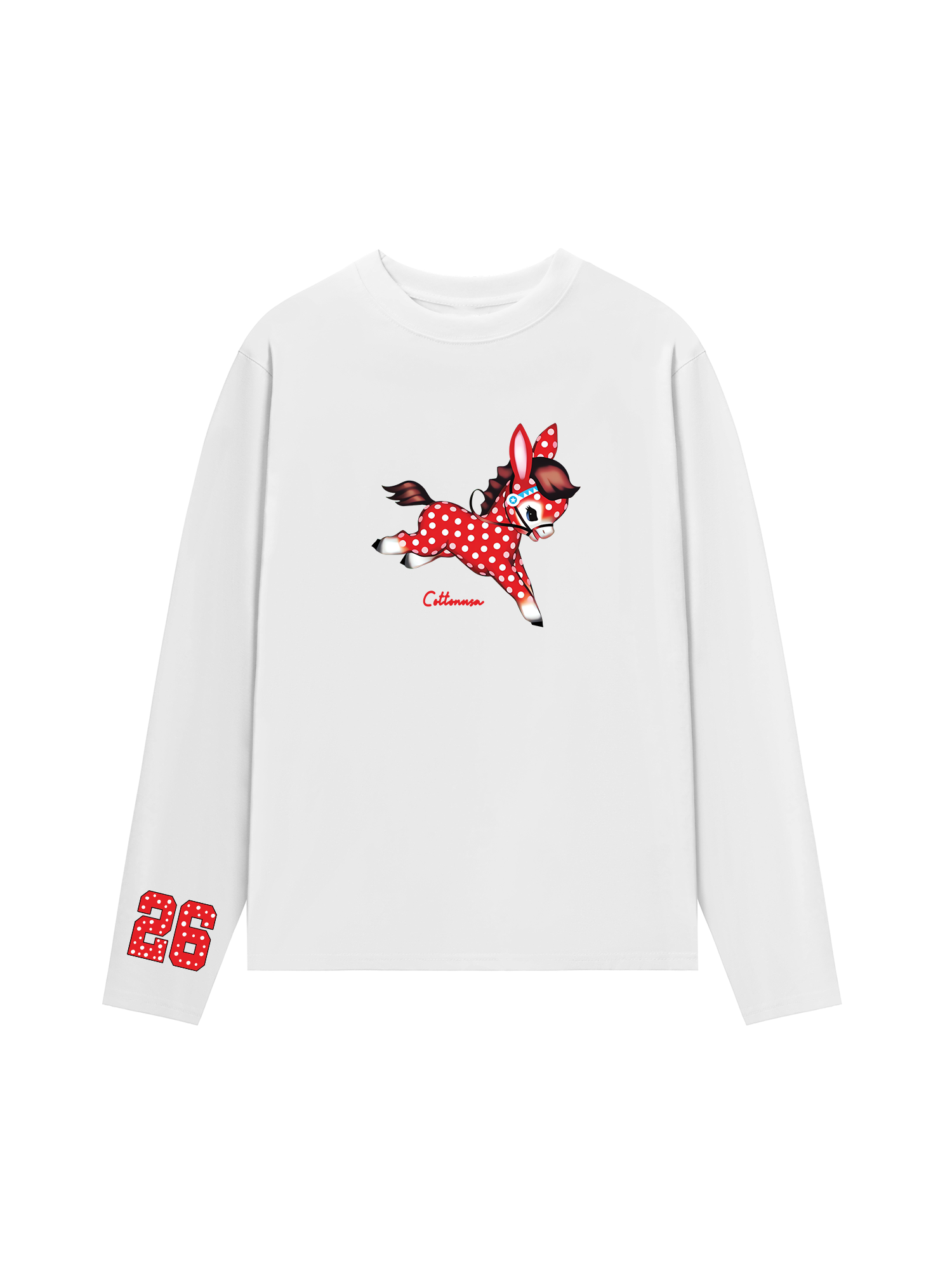 Áo Thun Dài Tay Dots Horse