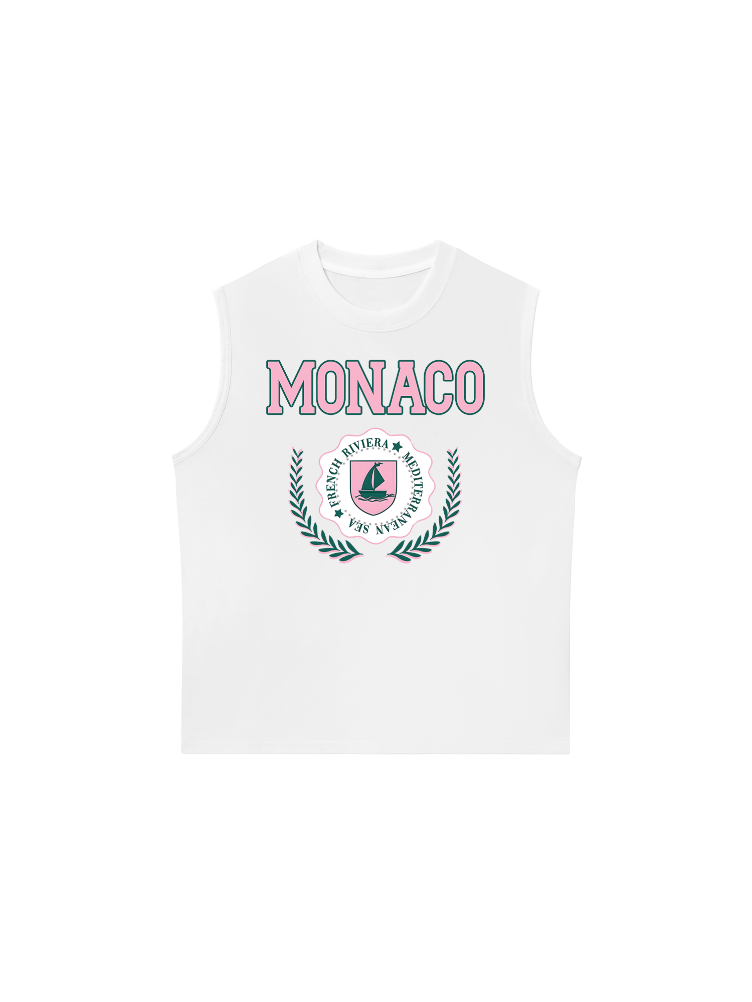 Áo Ba Lỗ Relaxed Fit City Pink Monaco