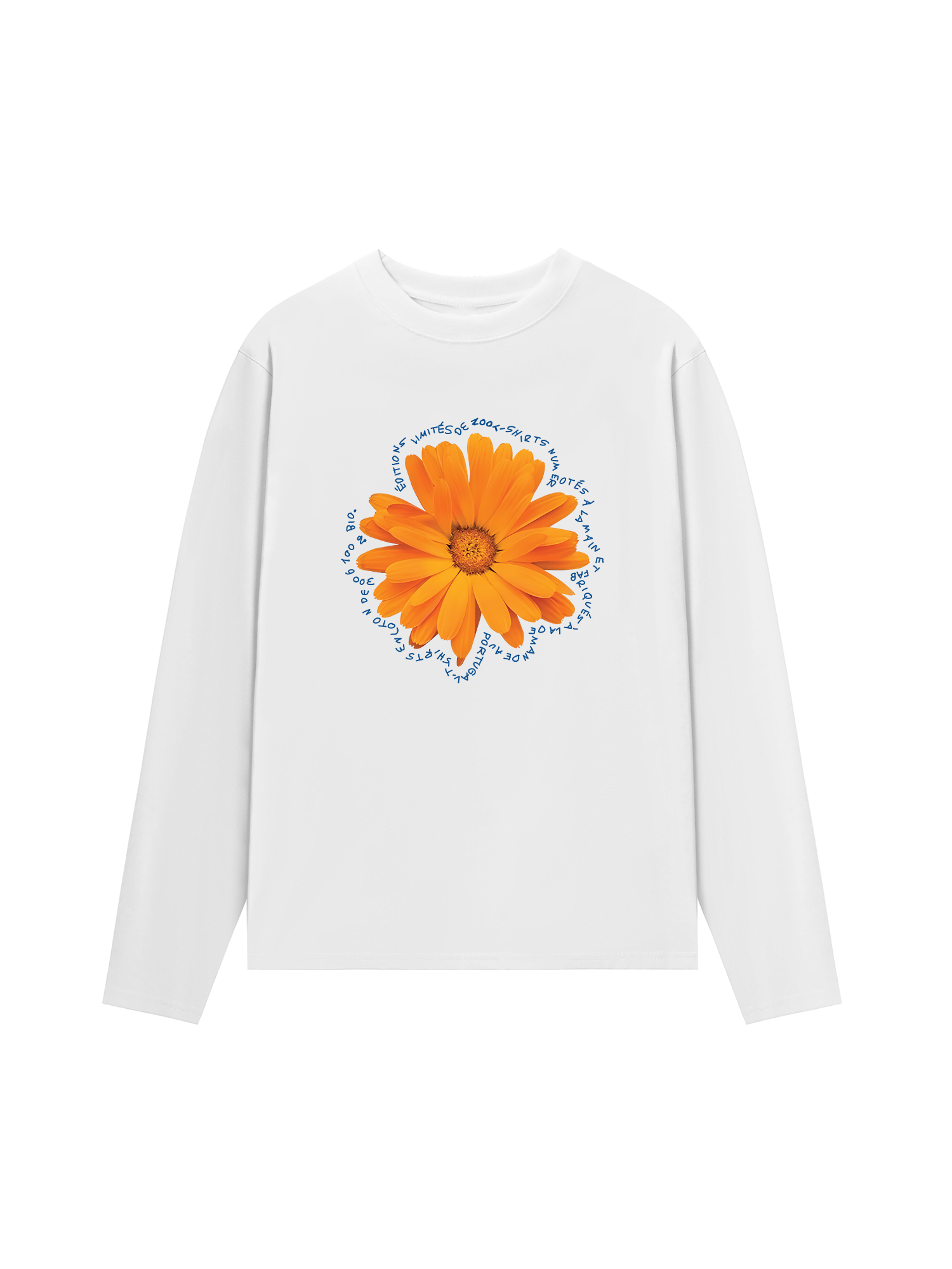 Áo Thun Dài Tay Floral Orange Flower