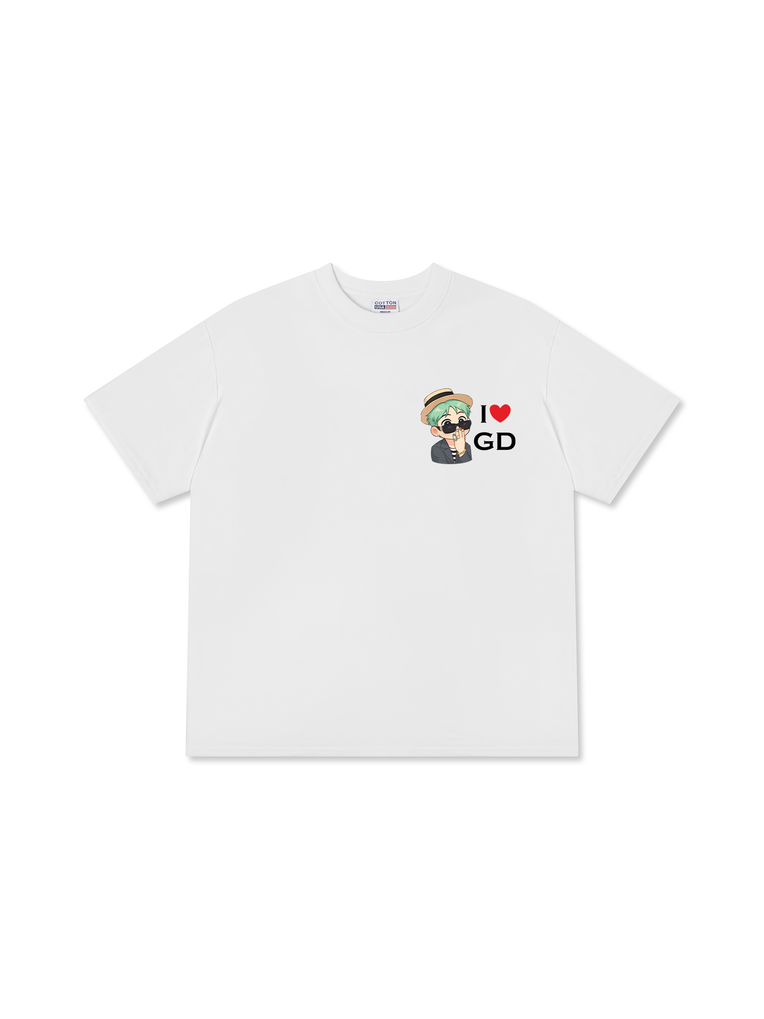 Áo Thun Relaxed Fit Idol G Dragon Chibi I Love GD