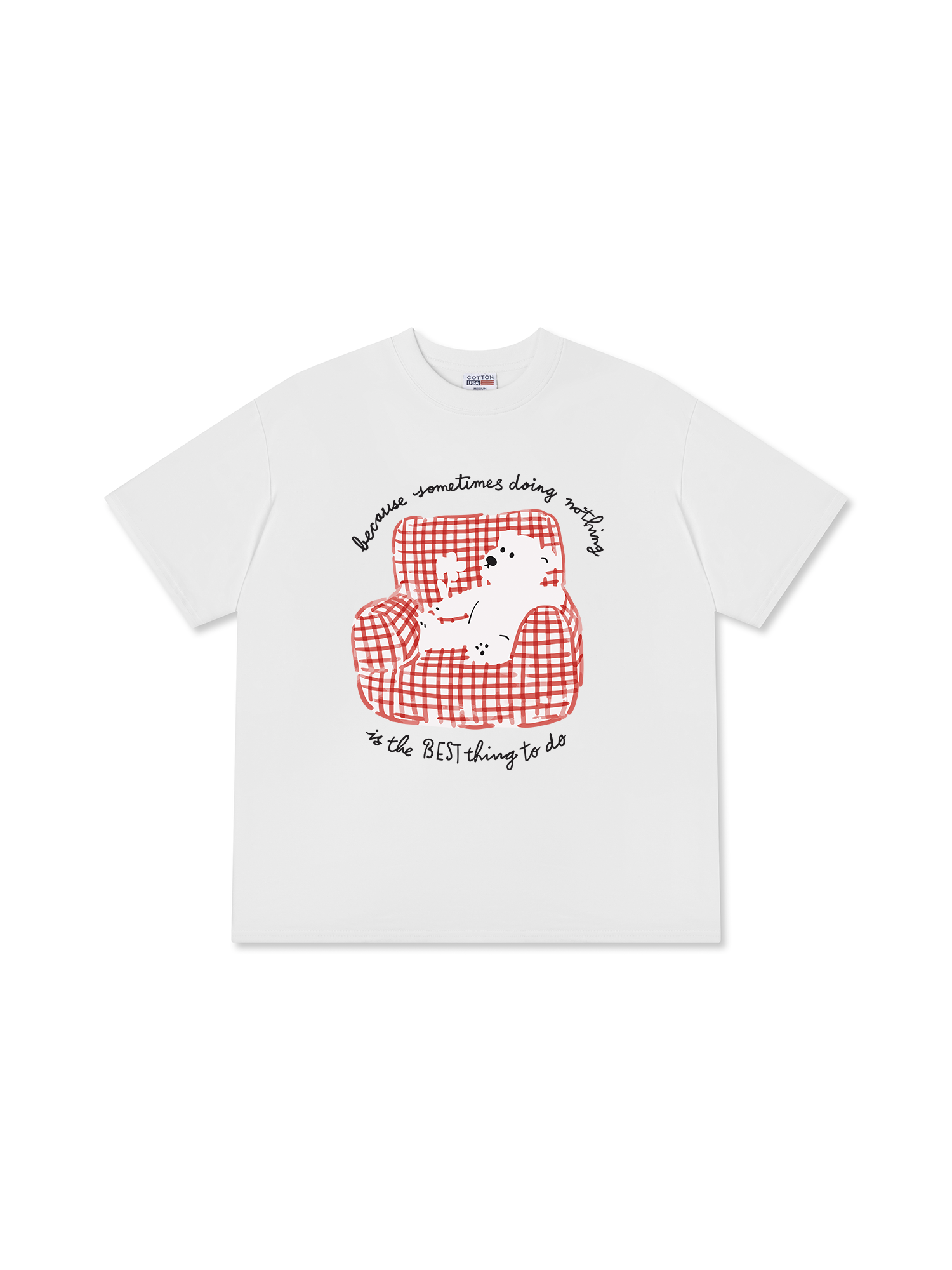 Áo Thun Relaxed Fit Chill Bear At Home