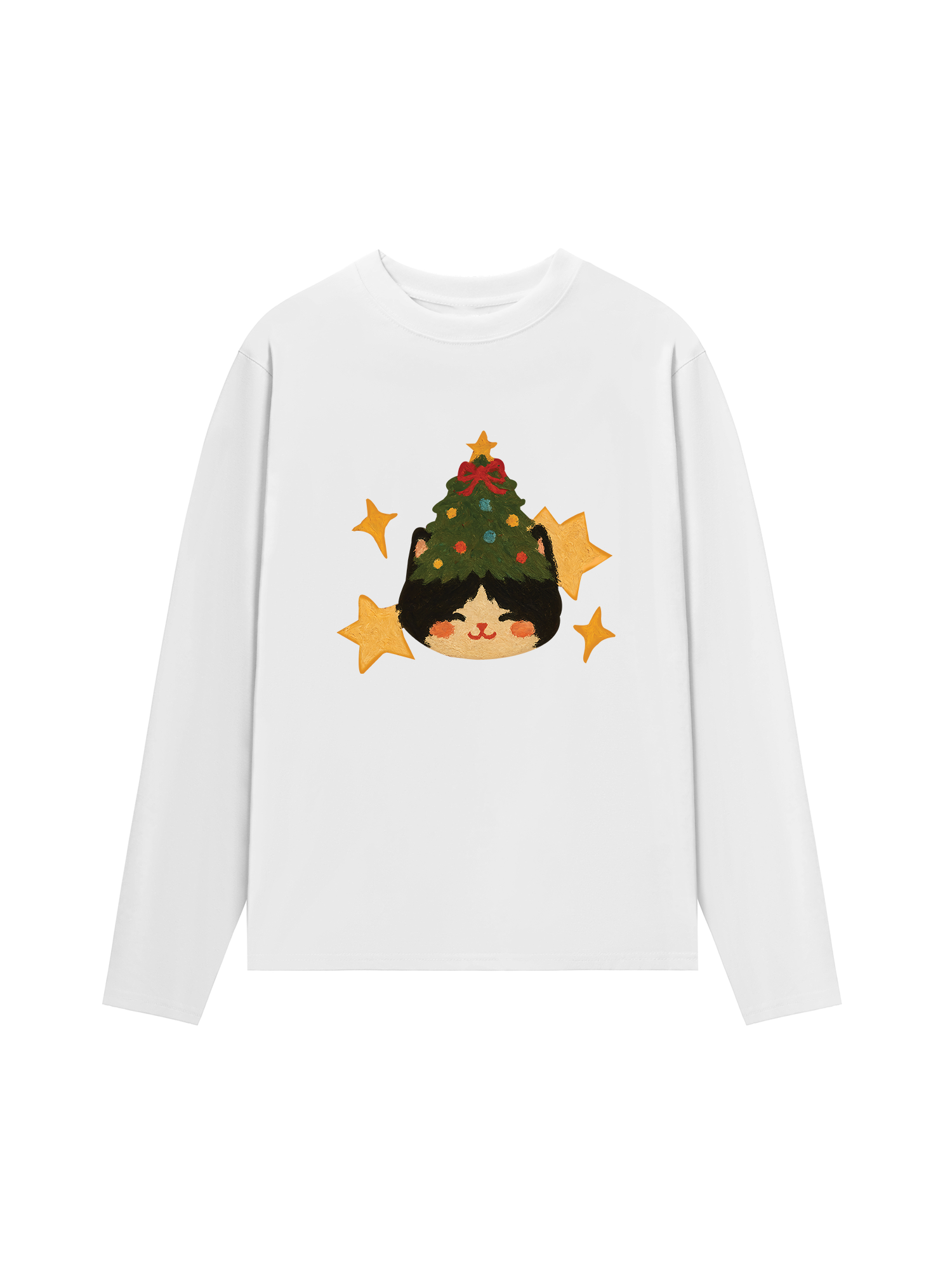 Áo Thun Dài Tay Holiday Cat Girrl