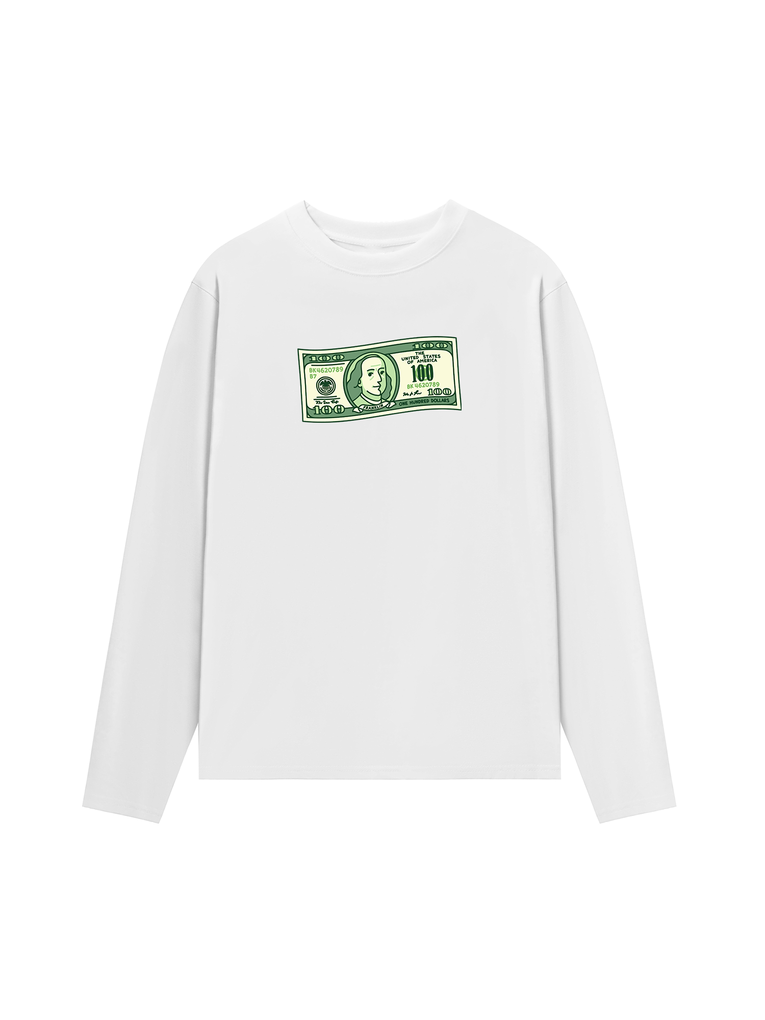 Áo Thun Dài Tay Money Cash Rules Everything