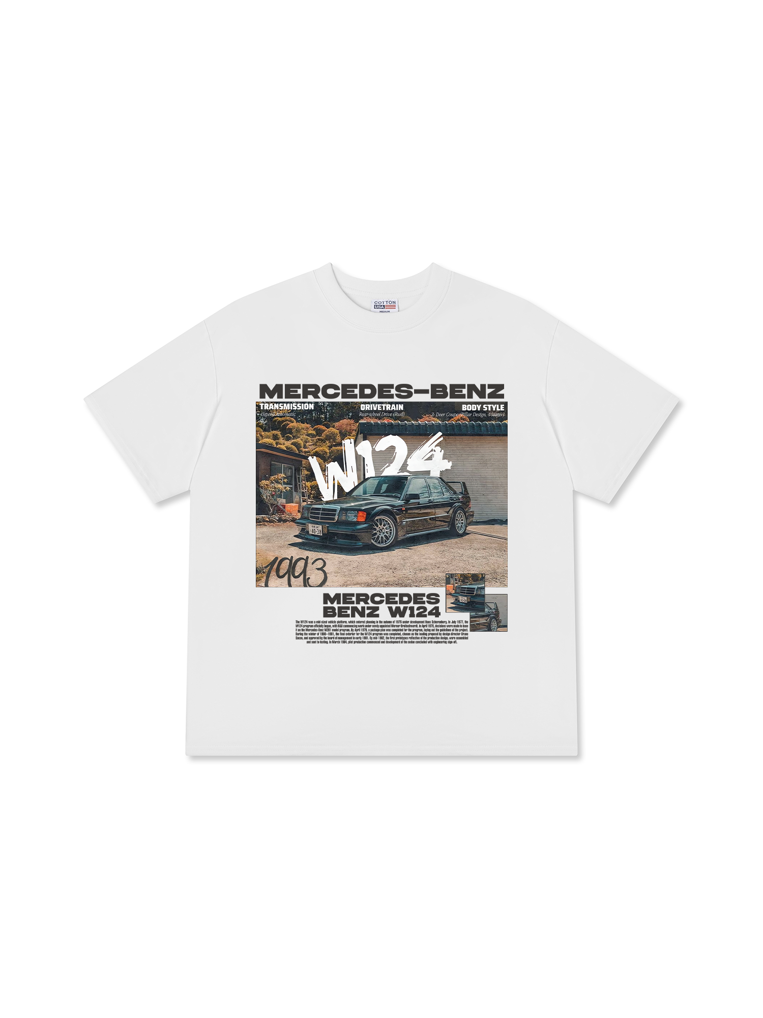 Áo Thun Relaxed Fit Mercedes W124 1993