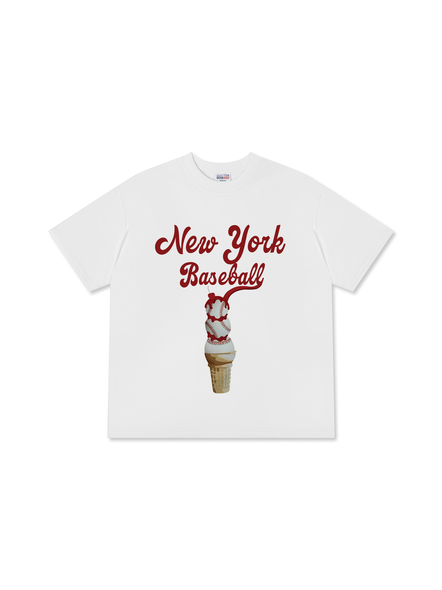 Áo Thun Relaxed Fit Baseball NewYork Ice Cream