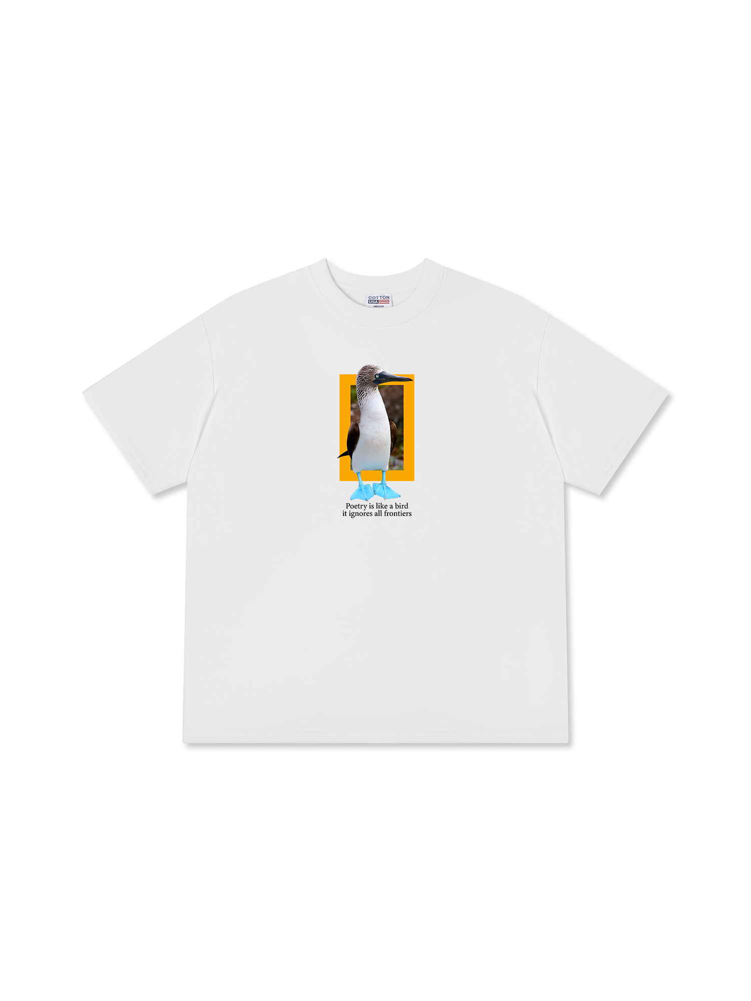 Áo Thun Relaxed Fit Wild Life Poetry Is Like a Bird