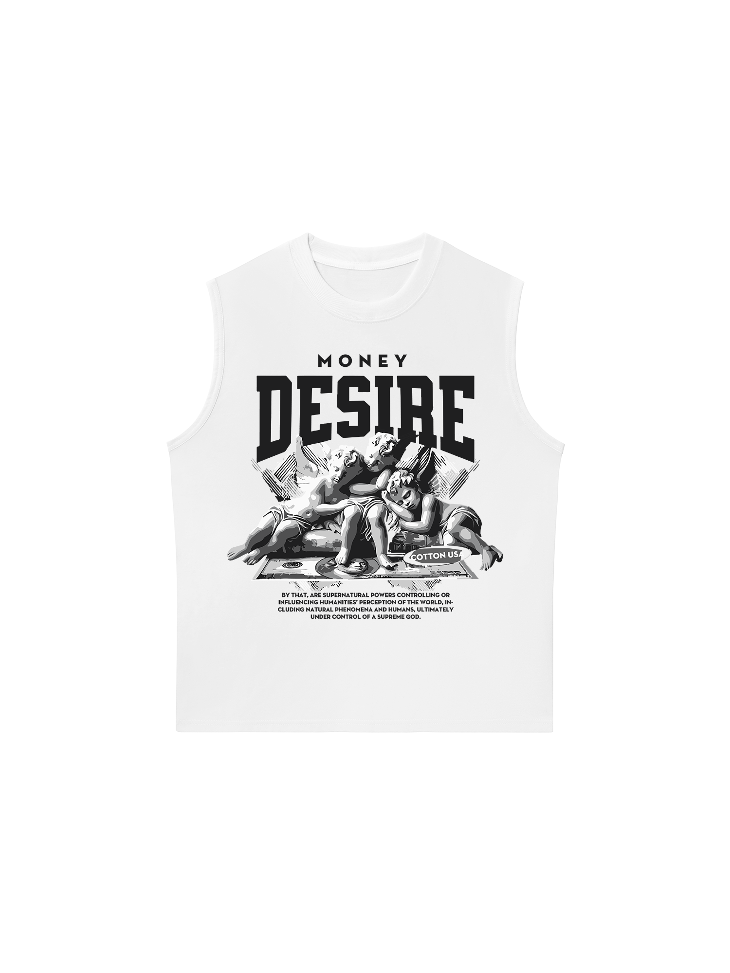 Áo Ba Lỗ Relaxed Fit Money Desire Angel