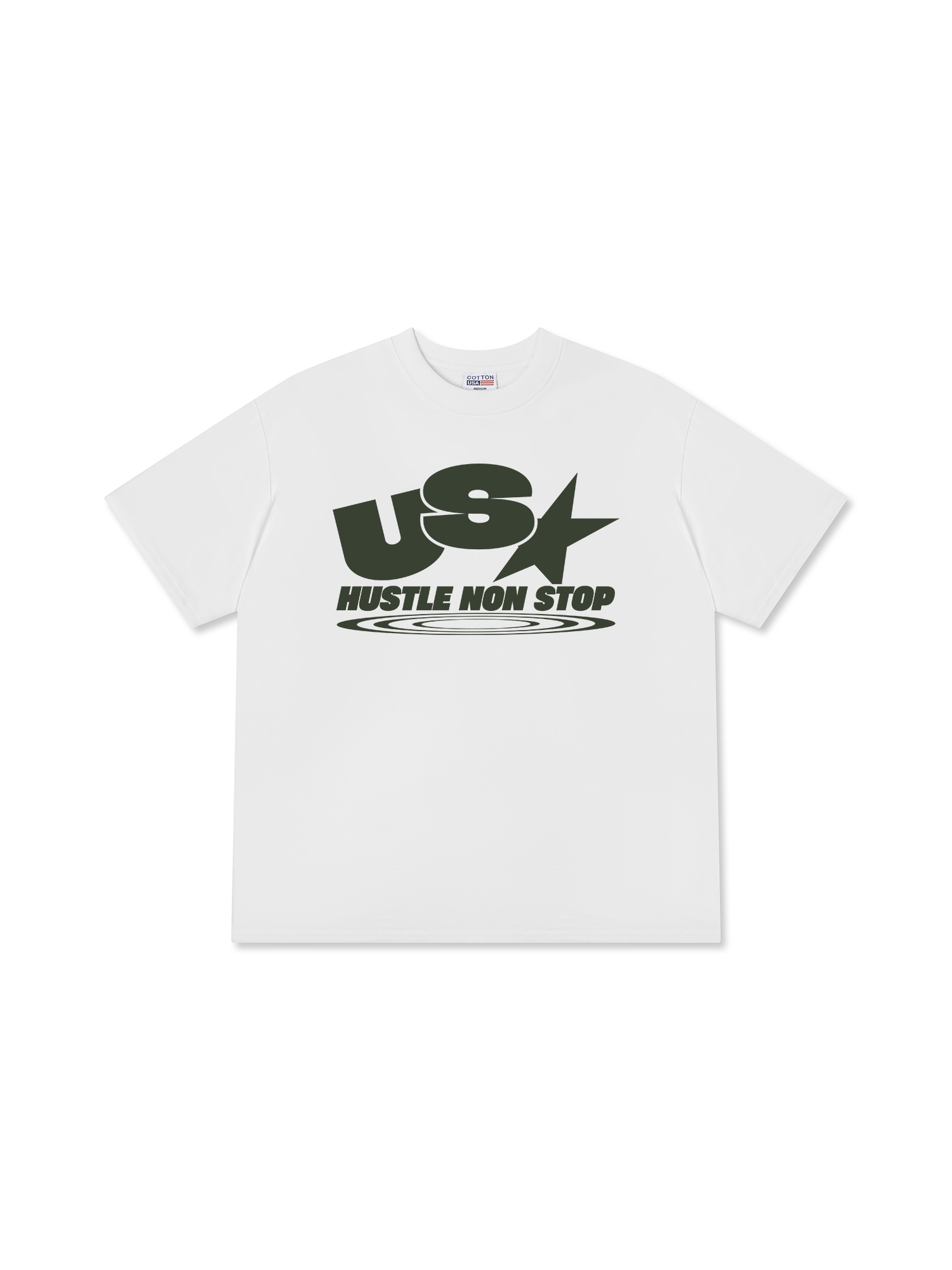 Áo Thun Relaxed Fit USA Hustle Non Stop