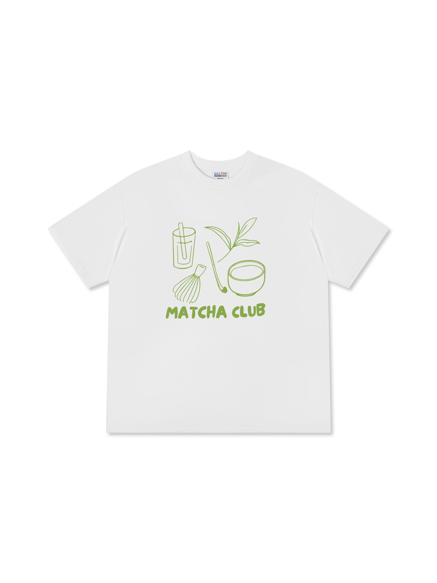 Áo Thun Relaxed Fit Daily Cup Matcha Club