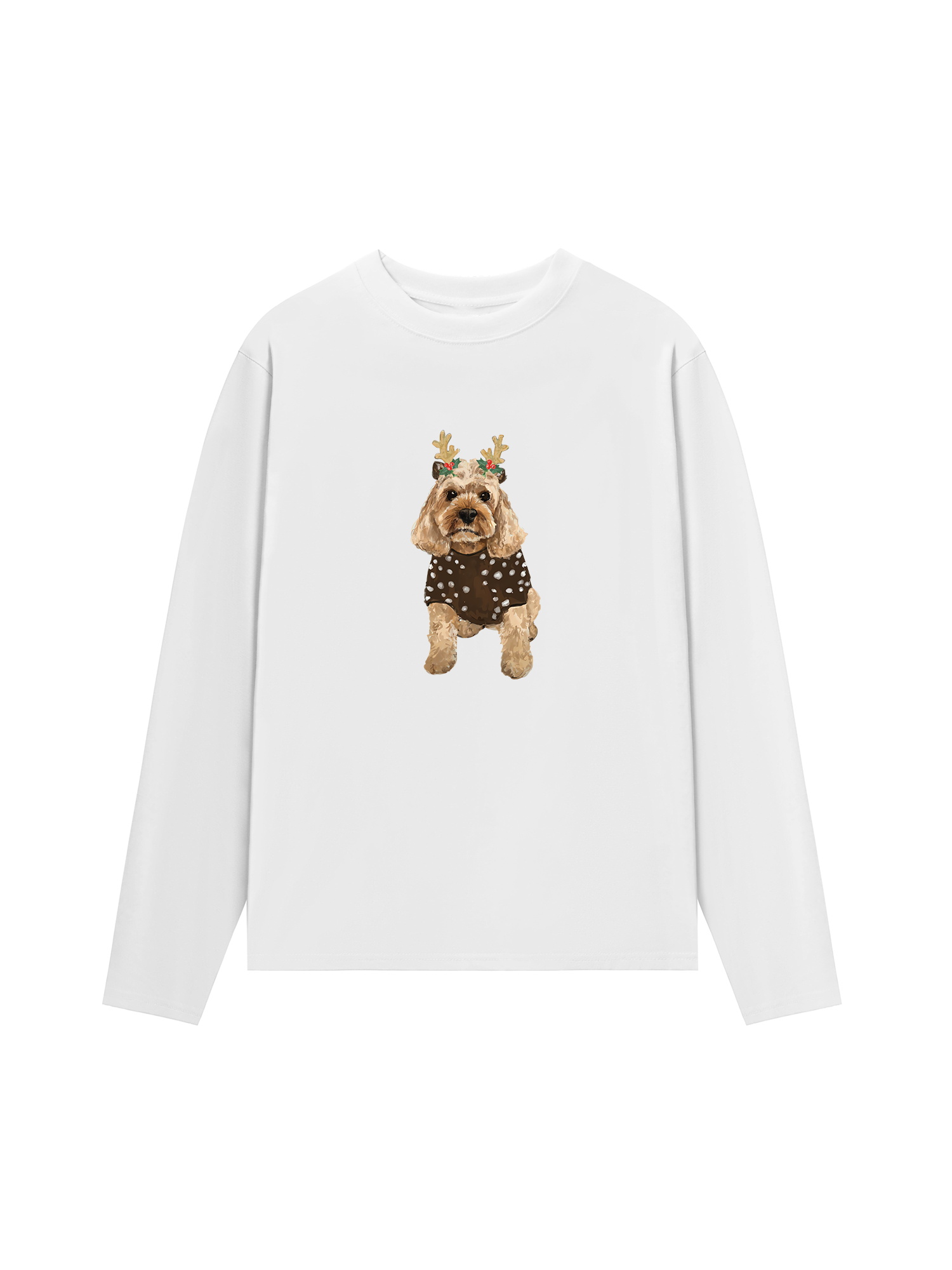 Áo Thun Dài Tay Holiday Poodle Christmas