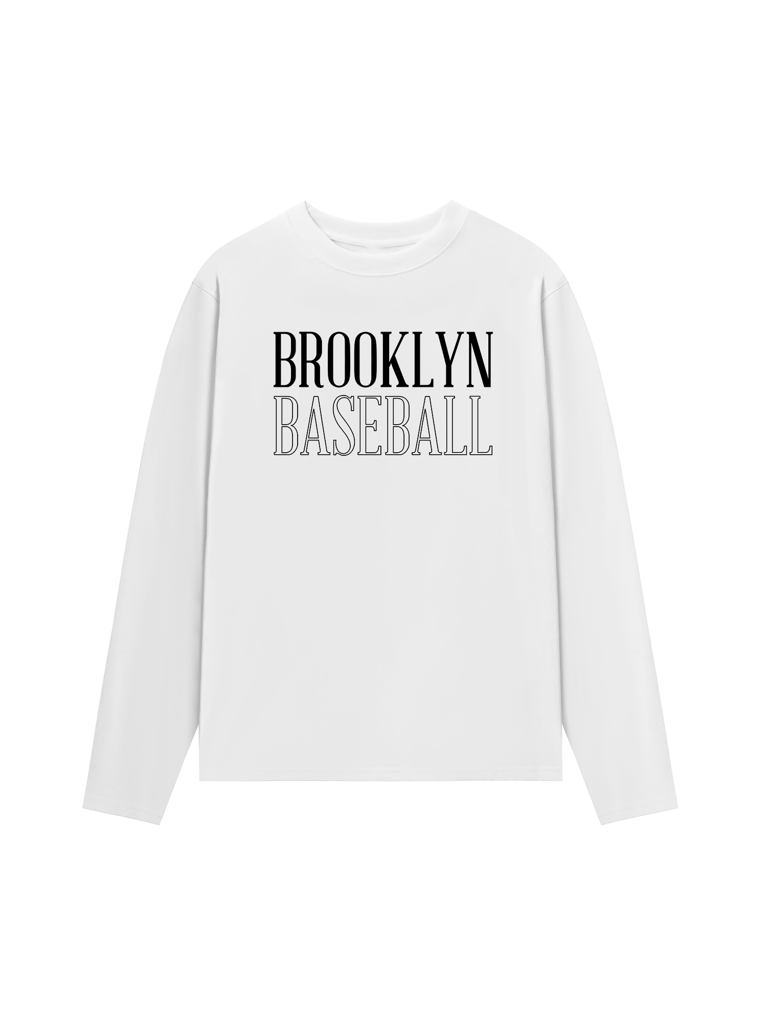 Áo Thun Dài Tay Baseball Basic Brooklyn