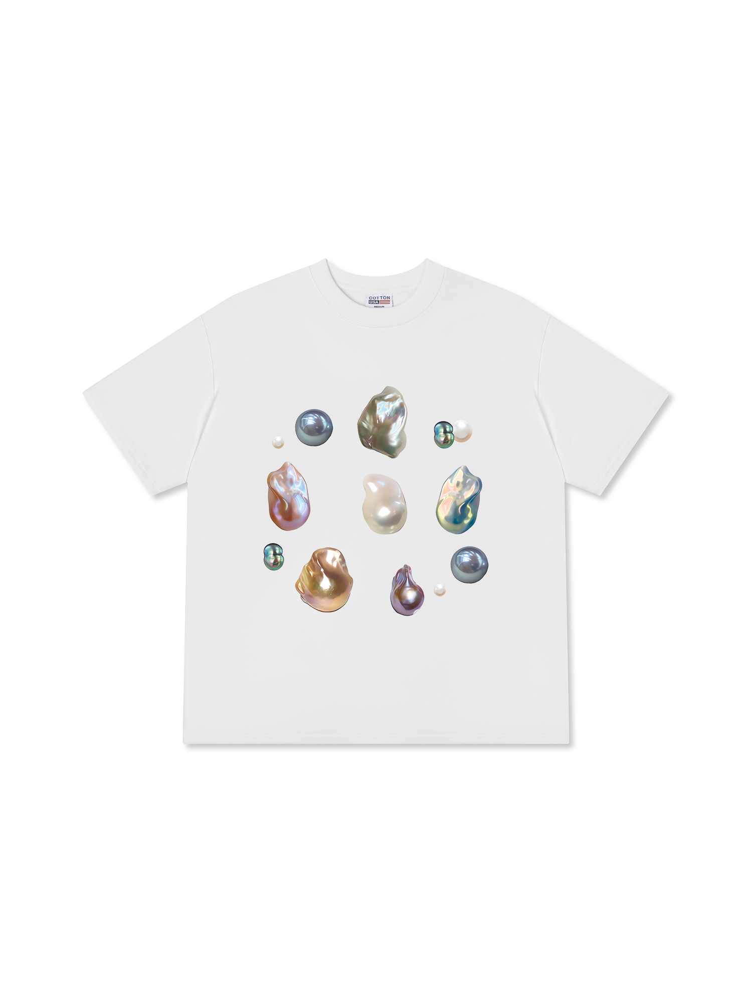 Áo Thun Relaxed Fit Bling Pearl