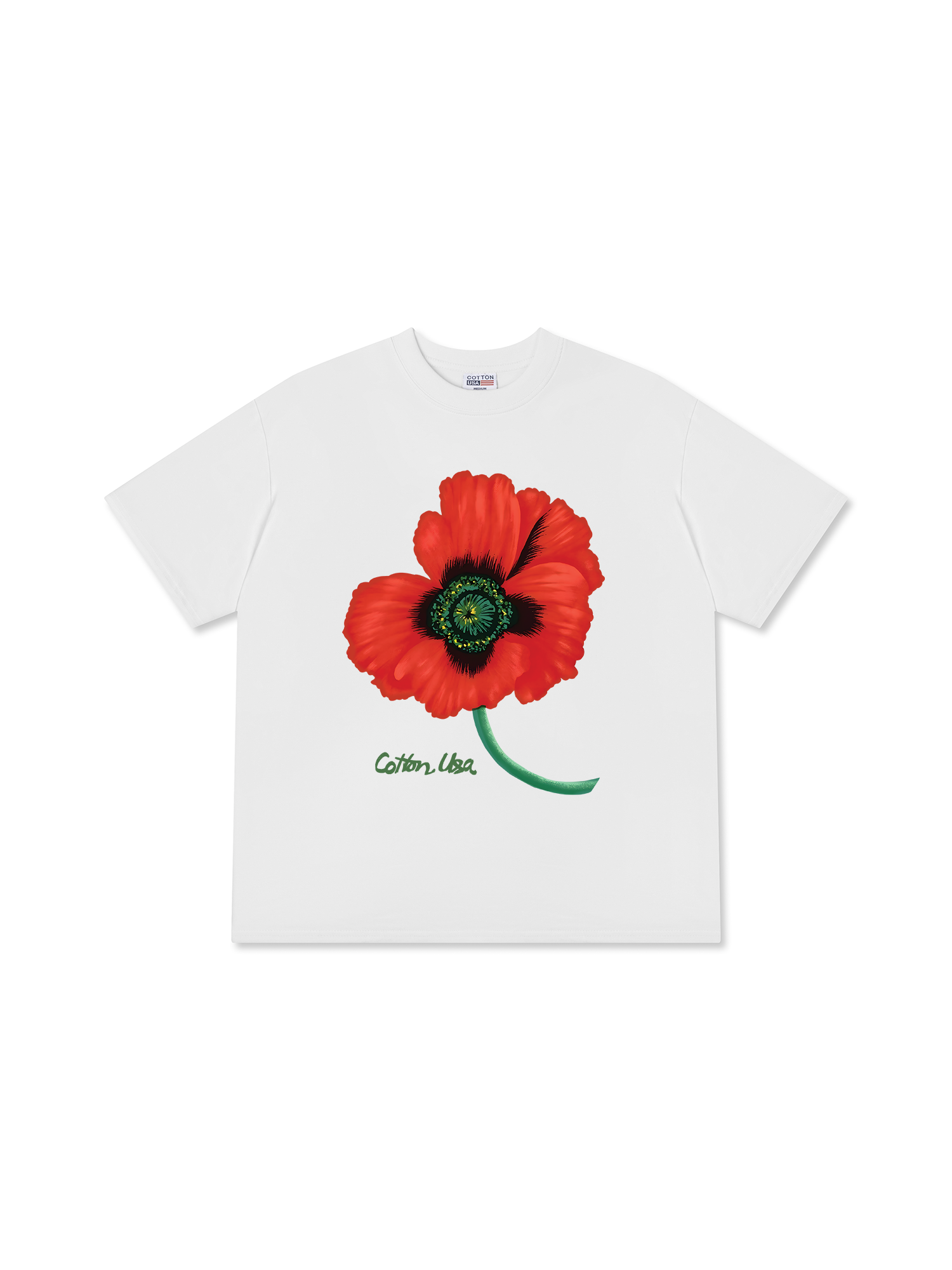 Áo Thun Relaxed Fit Floral Red