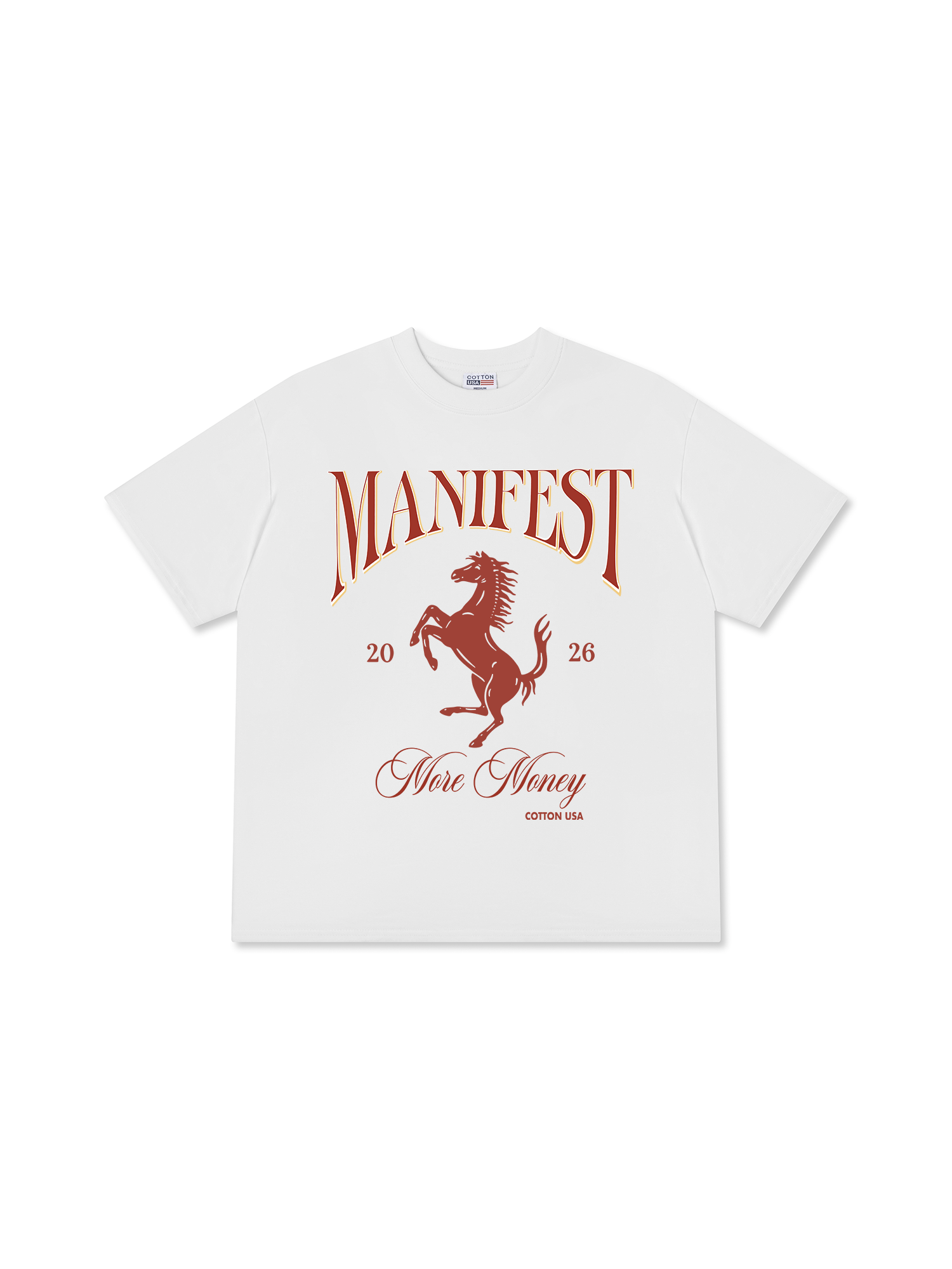 Áo Thun Relaxed Fit Manifest 2026 More Money