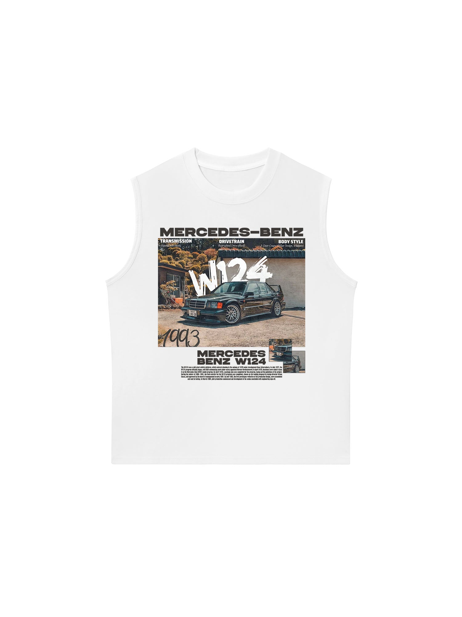 Áo Ba Lỗ Relaxed Fit Mercedes W124 1993