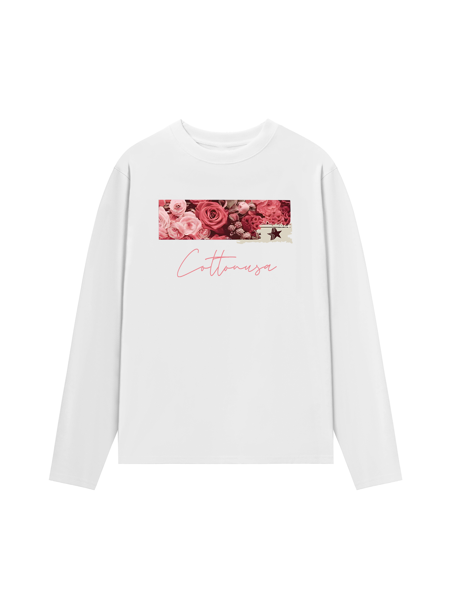 Áo Thun Dài Tay Trending Floral Cotton Usa