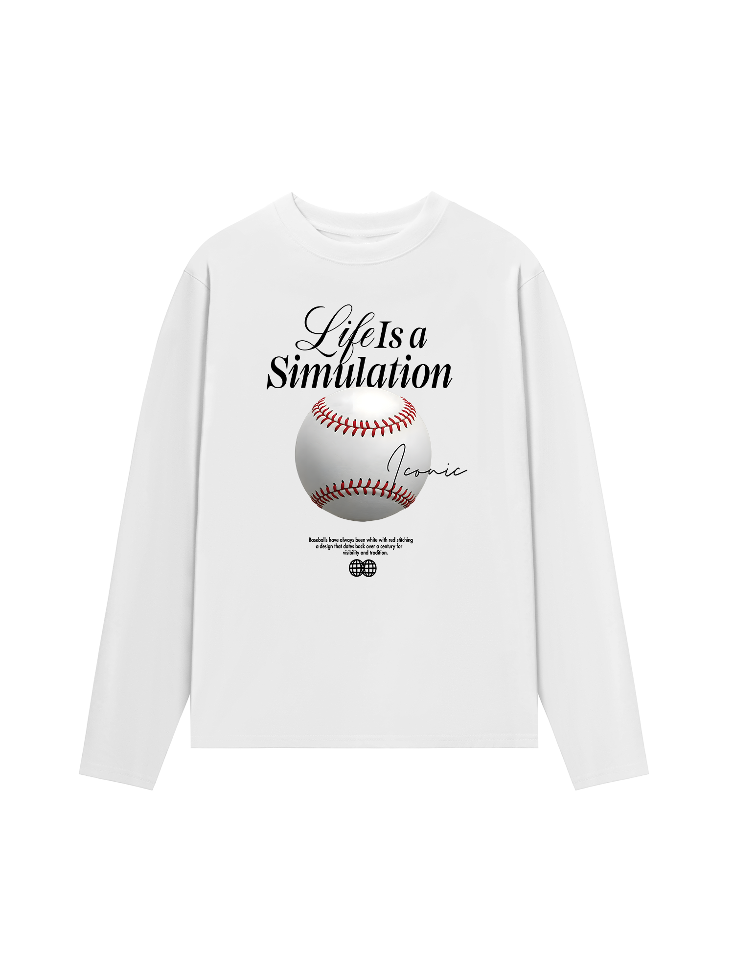 Áo Thun Dài Tay Baseball Simulation