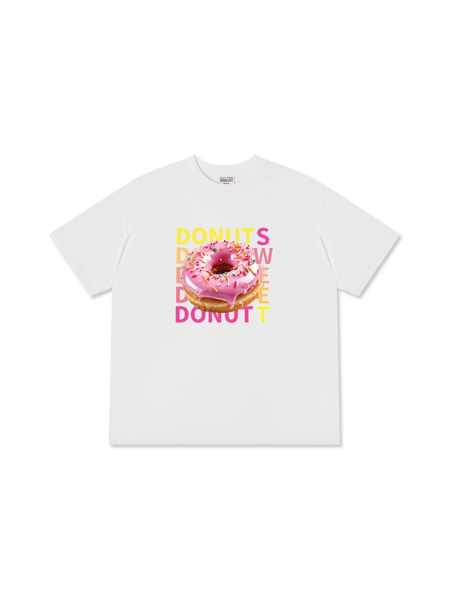 Áo Thun Relaxed Fit Yummy Mood Sweet Donut