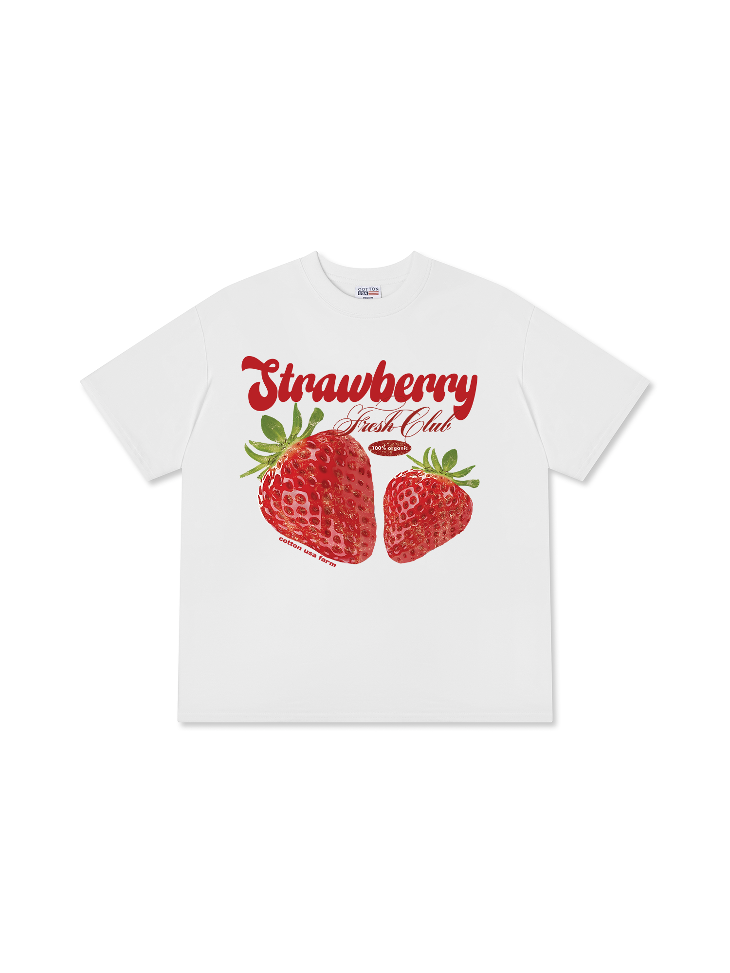 Áo Thun Relaxed Fit Tropical Strawberry Fresh Club