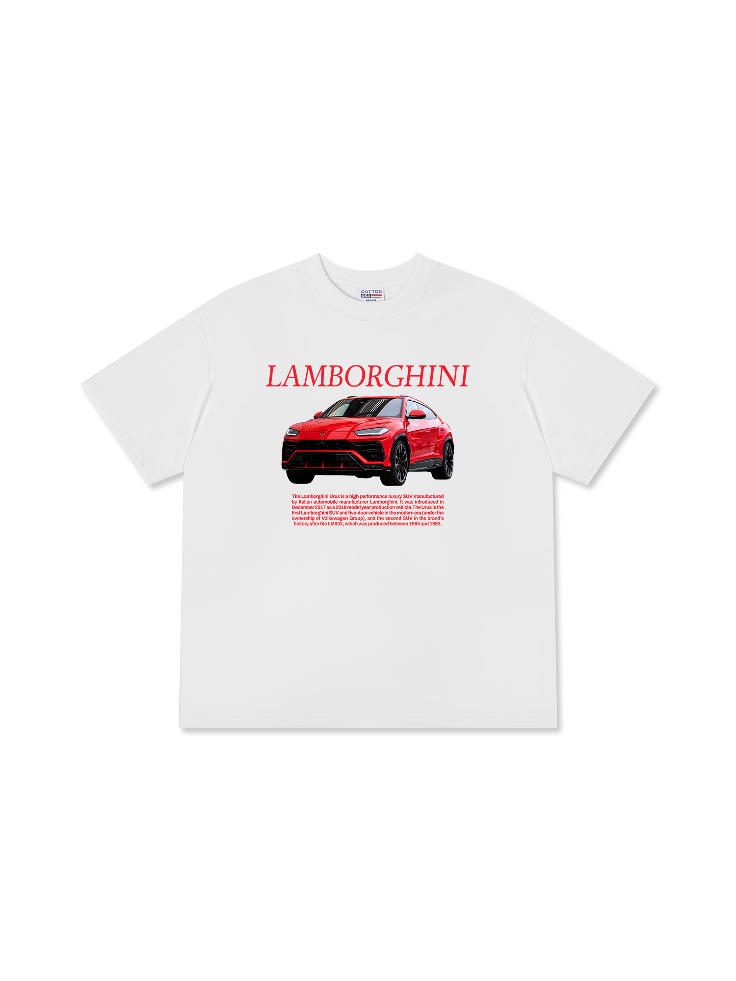 Áo Thun Relaxed Fit Lamborghini Urus Red