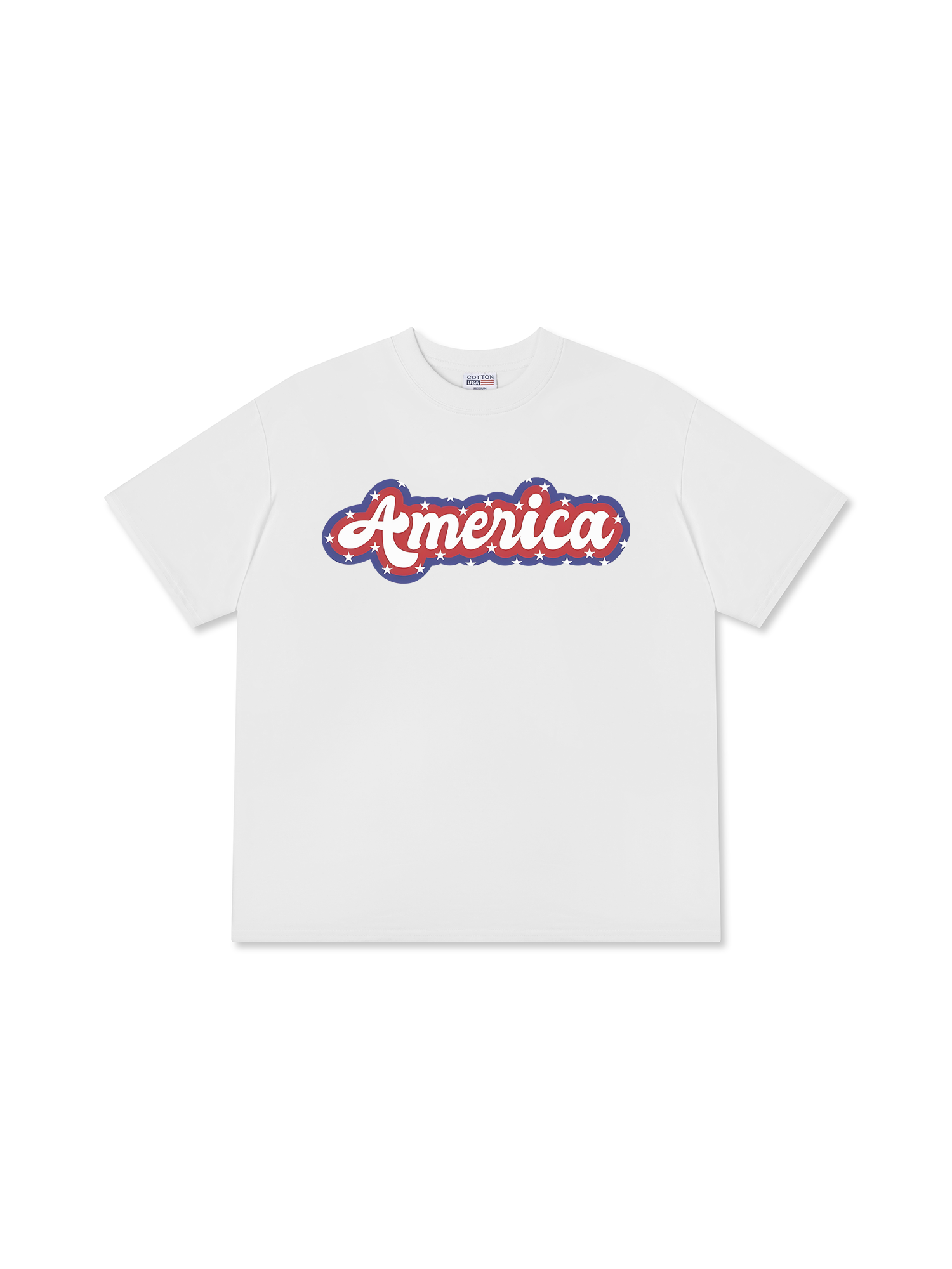 Áo Thun Relaxed USA Retro Flag America