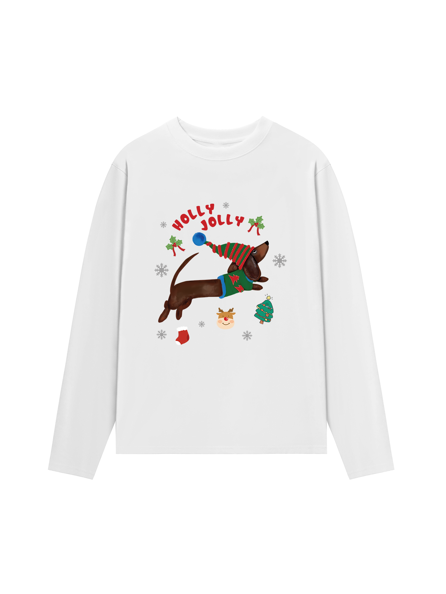 Áo Thun Dài Tay Holy Jolly Cute Puppy