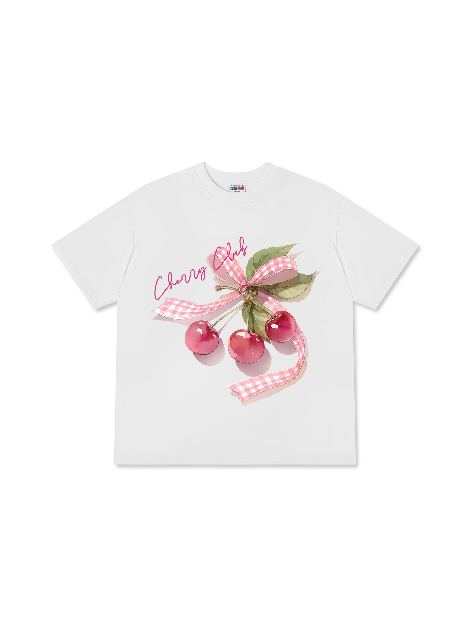 Áo Thun Relaxed Fit Cherru Club Pink Plaid