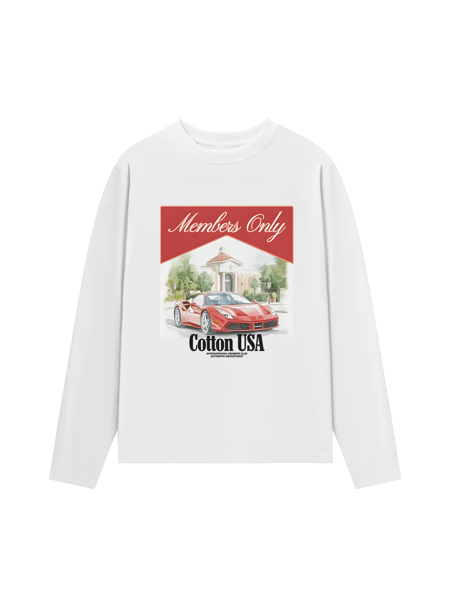 Áo Thun Dài Tay Ferrari Members Only