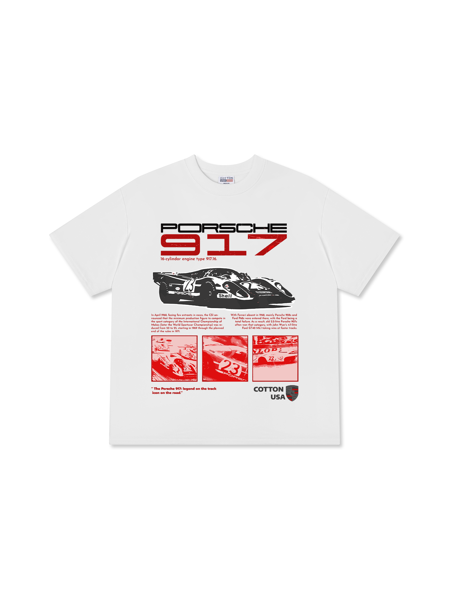 Áo Thun Relaxed Fit Porsche 917 16-Cylindor