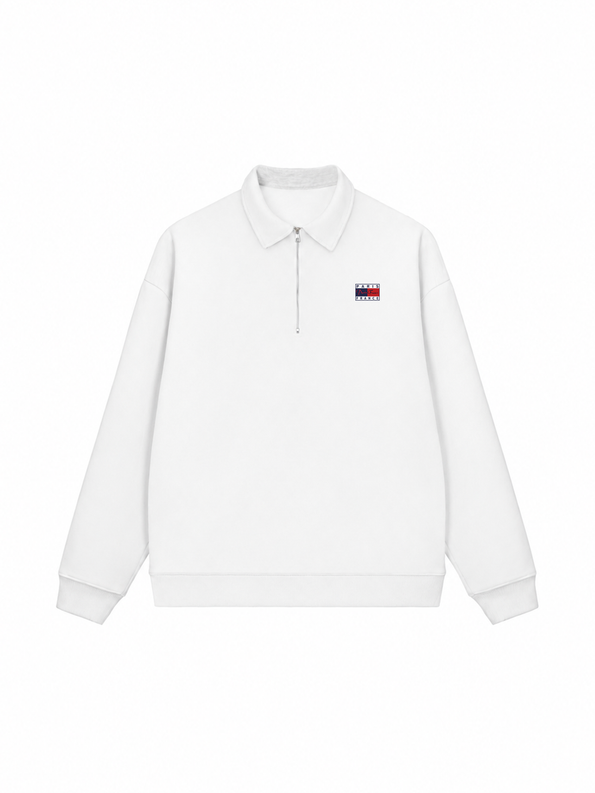 Áo Sweater Polo Nỉ Hai Da Basic Paris France