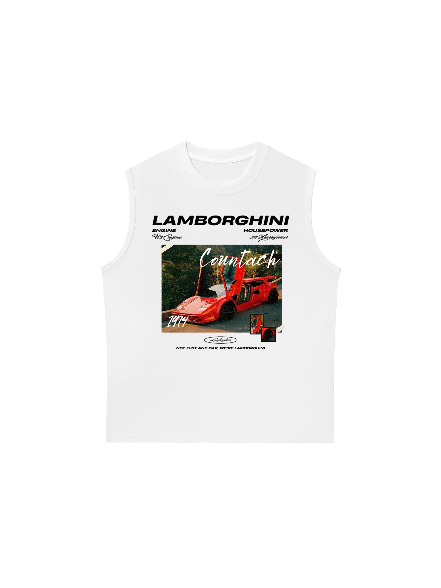 Áo Ba Lỗ Relaxed Fit Lamborghini Red Countach