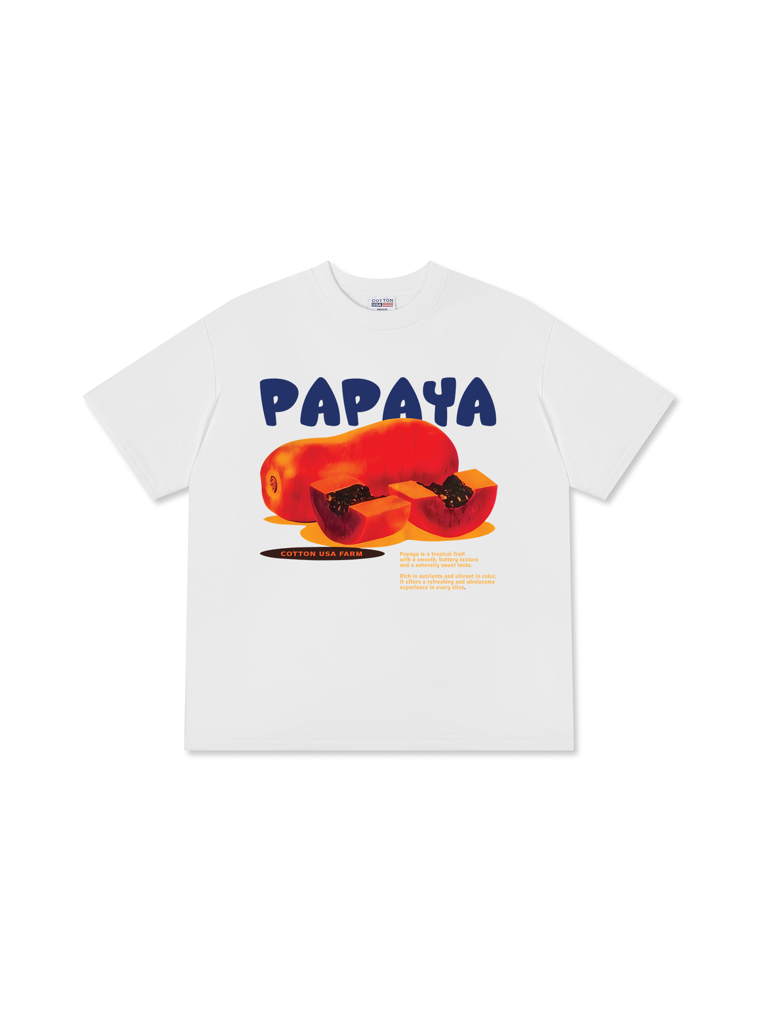 Áo Thun Relaxed Fit Papaya