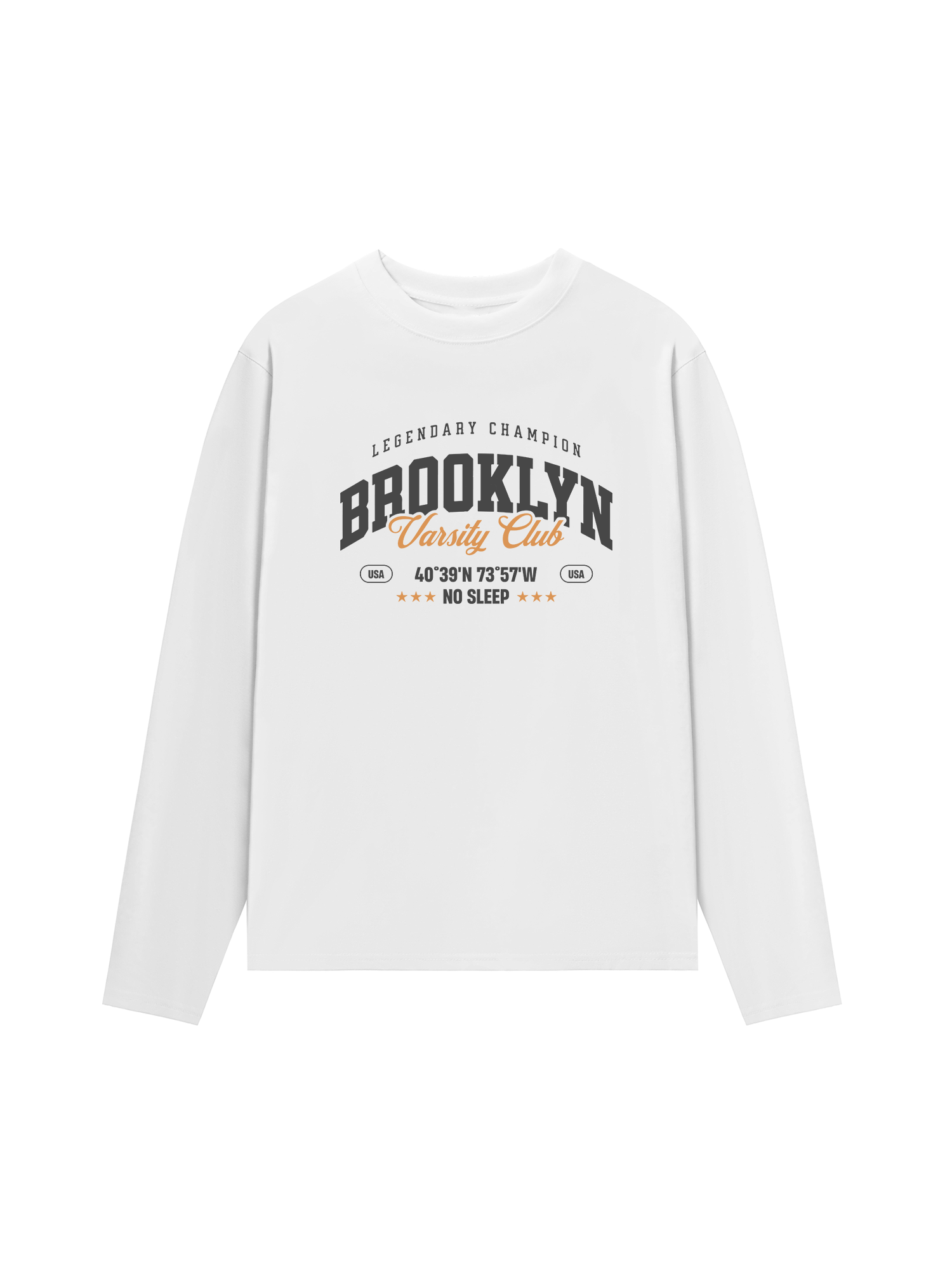 Áo Thun Dài Tay City Brooklyn Varsity Club