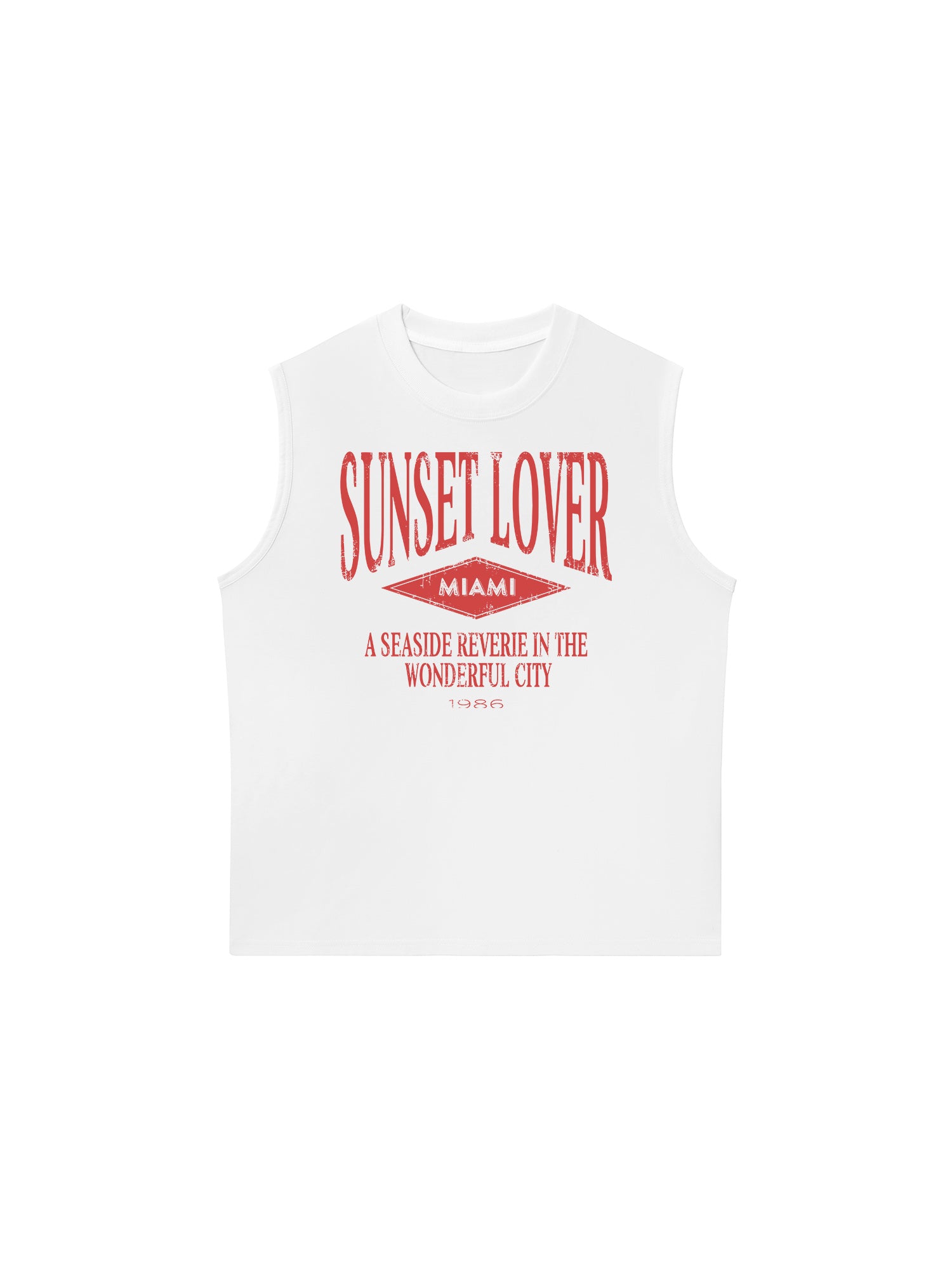 Áo Ba Lỗ Relaxed Fit City Sunset Lover Miami