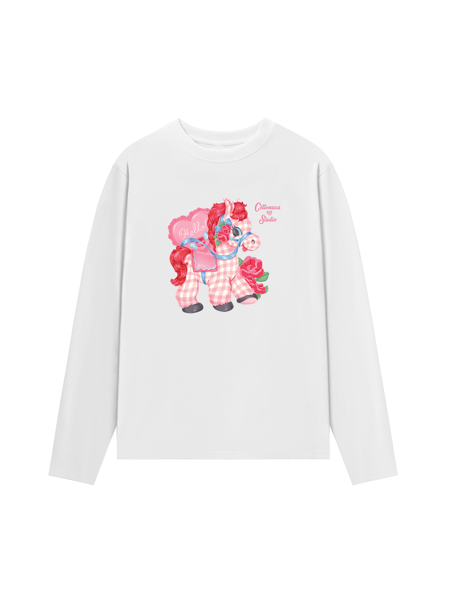 Áo Thun Dài Tay Pink Horse 2026